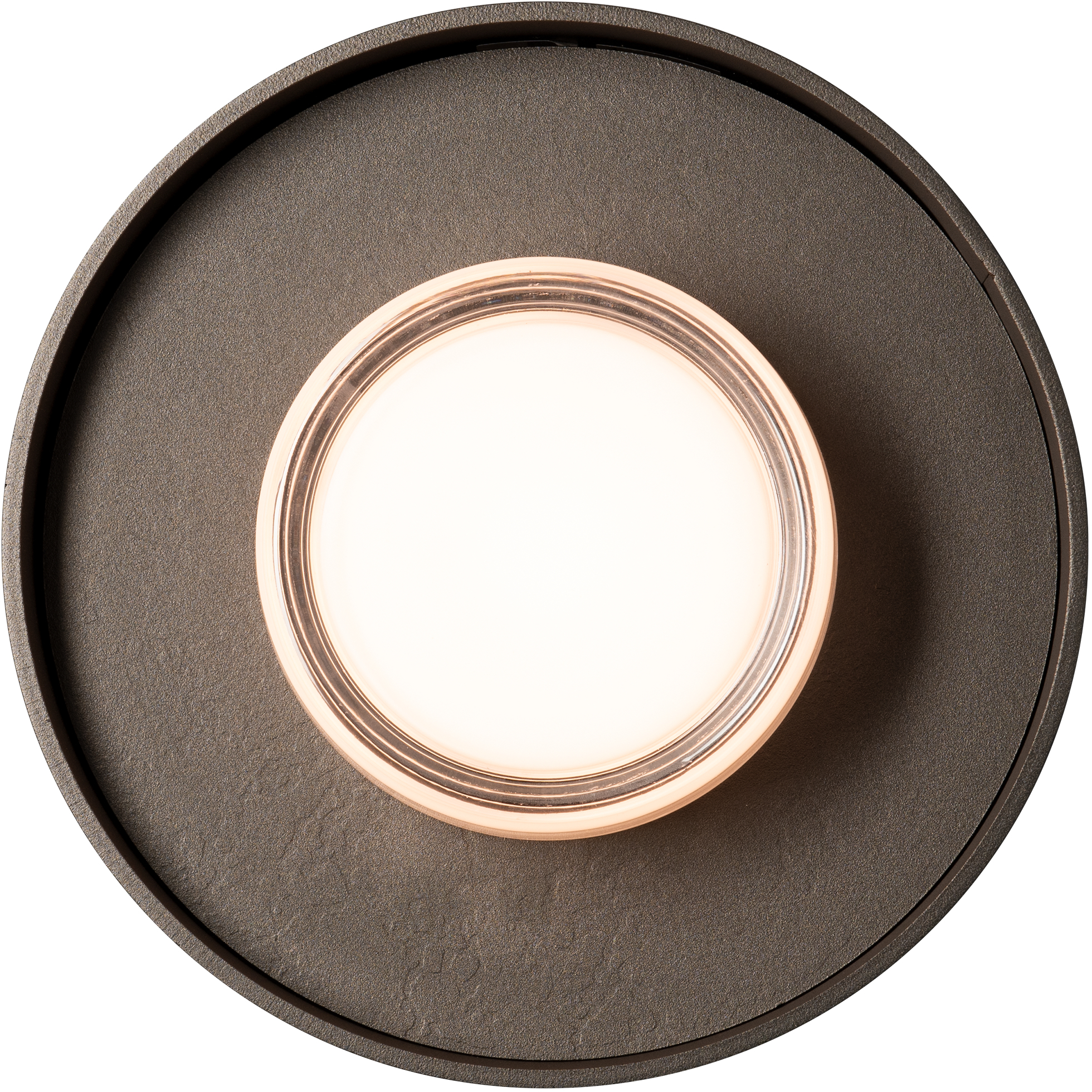 Focal LED White and Natural Iron ADA Sconce/Flush Mount Wall Light