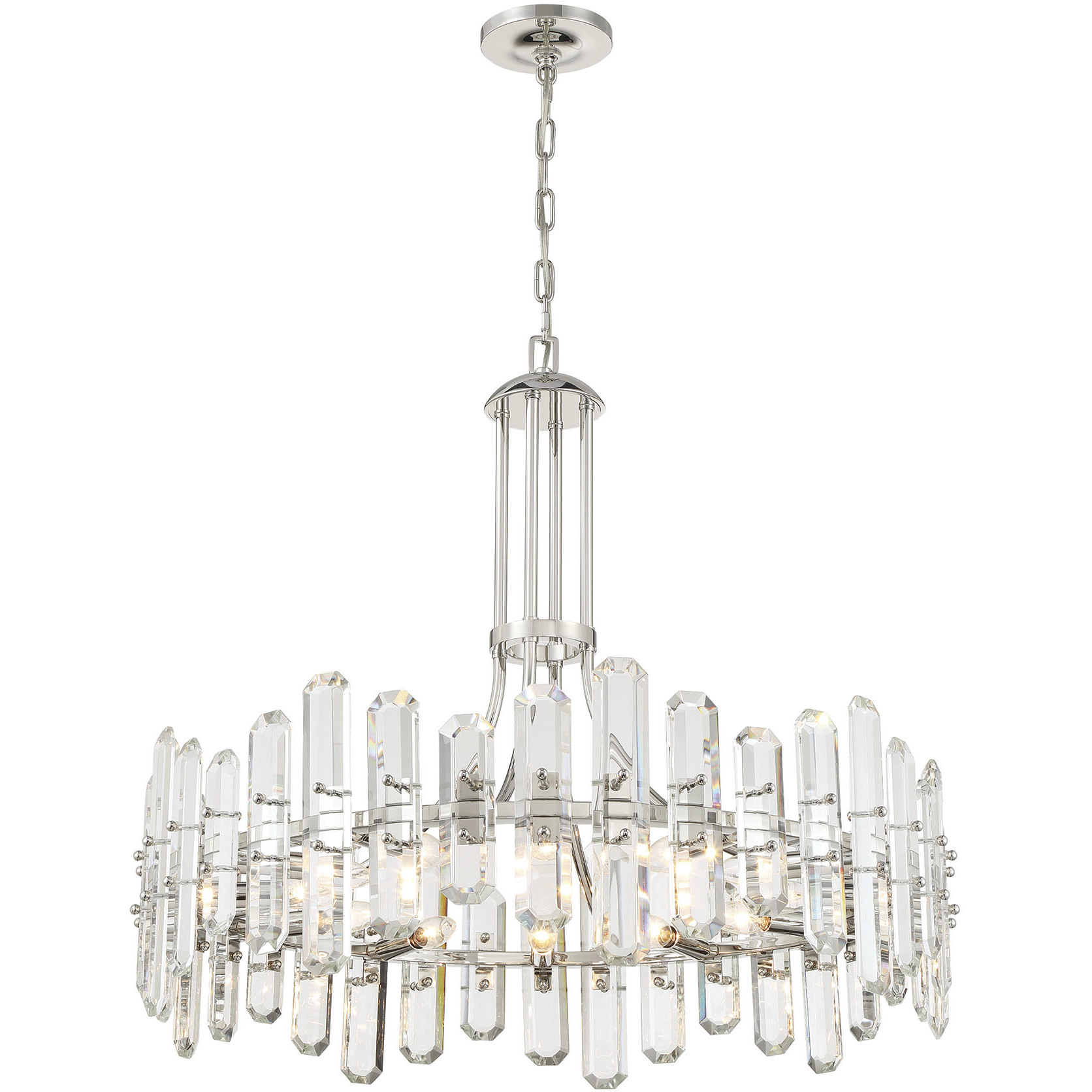 Bolton 12 Light 31 inch Polished Nickel Chandelier Ceiling Light