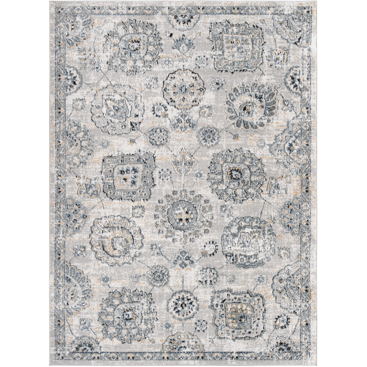 Jolie 108 X 79 inch Medium Gray; Multicolored Rug