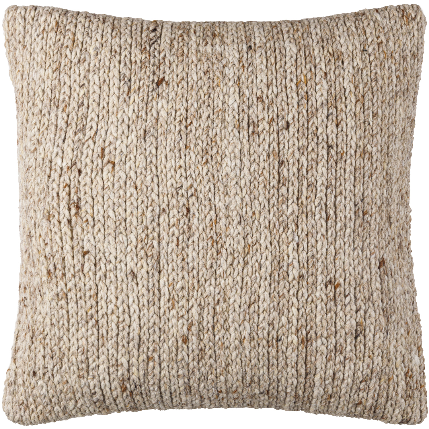 Derby 18 X 18 inch Brown / Light Brown / Medium Gray Accent Pillow