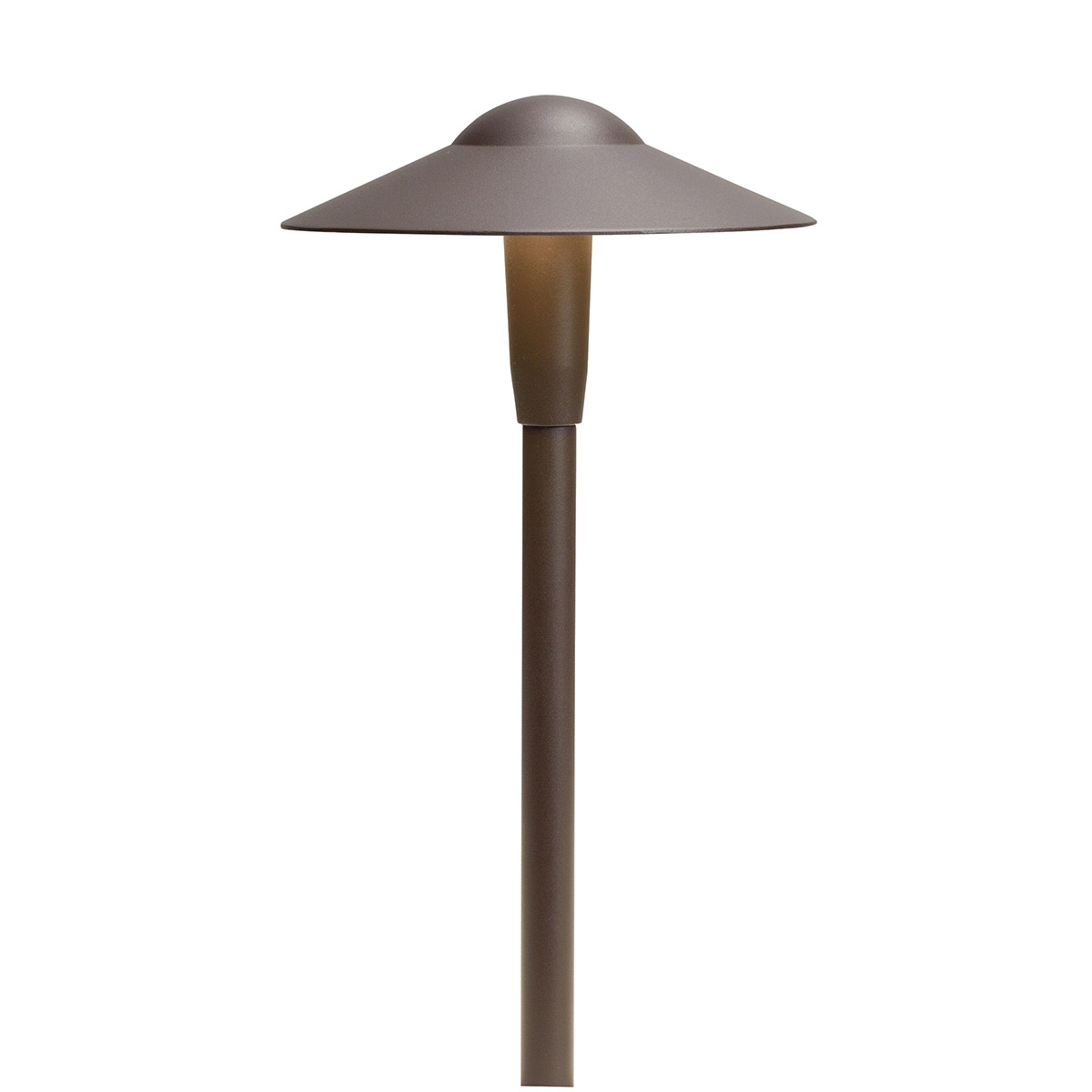 Independence 12 3.00 watt Textured Architectural Bronze Landscape 12V LED Path/Spread in 2700K