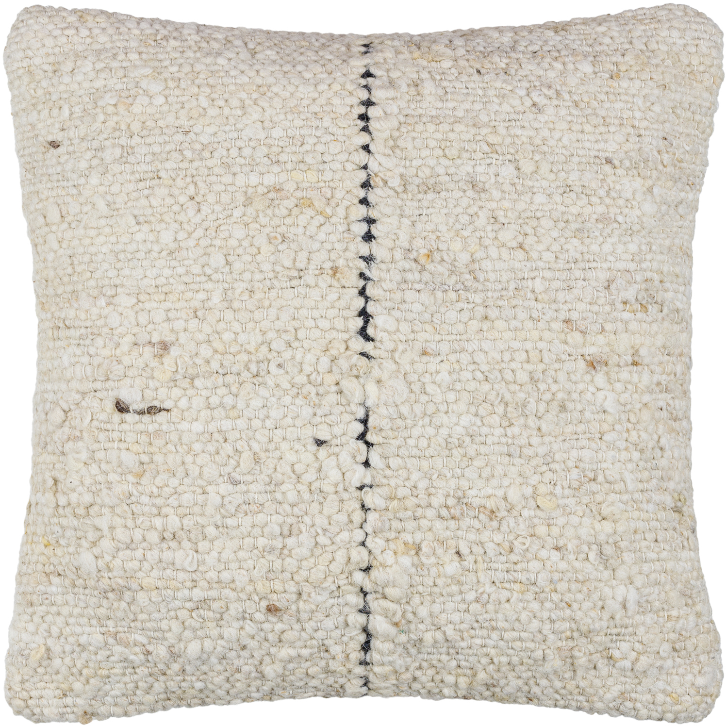 Divided 20 X 20 inch Light Silver / Ash Accent Pillow
