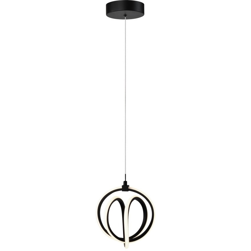 Artcraft AC6730BK Rose Collection 6 inch Black Pendant Ceiling Light