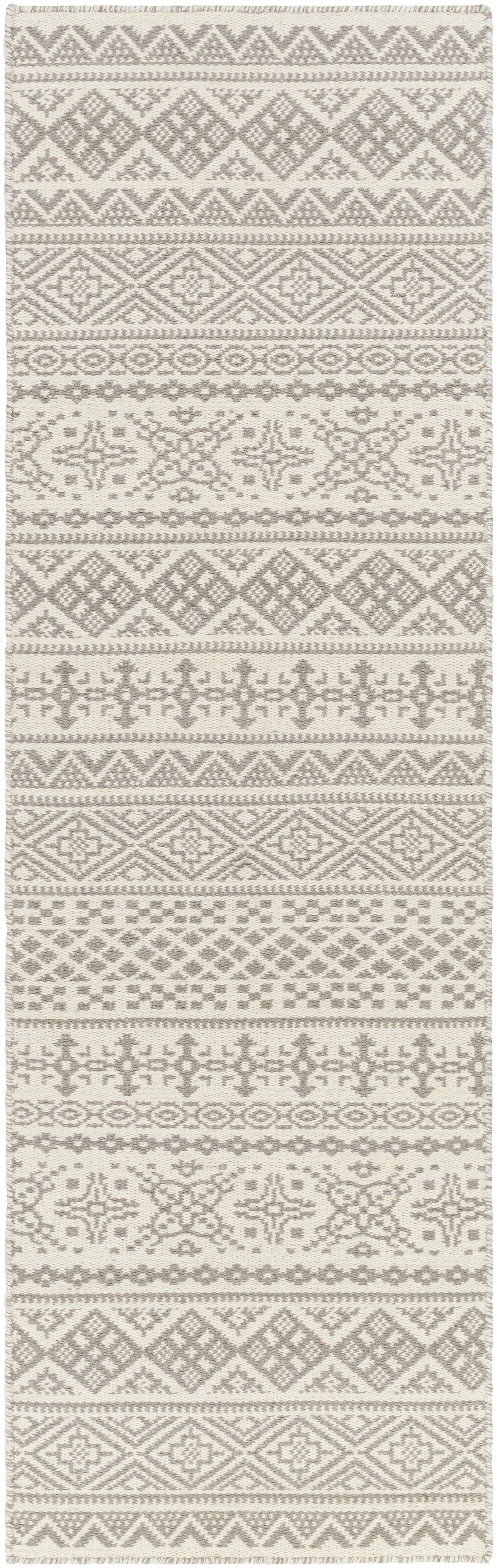 Mardin 96 X 30 inch Light Grey Rug in 2.5 x 8, Runner