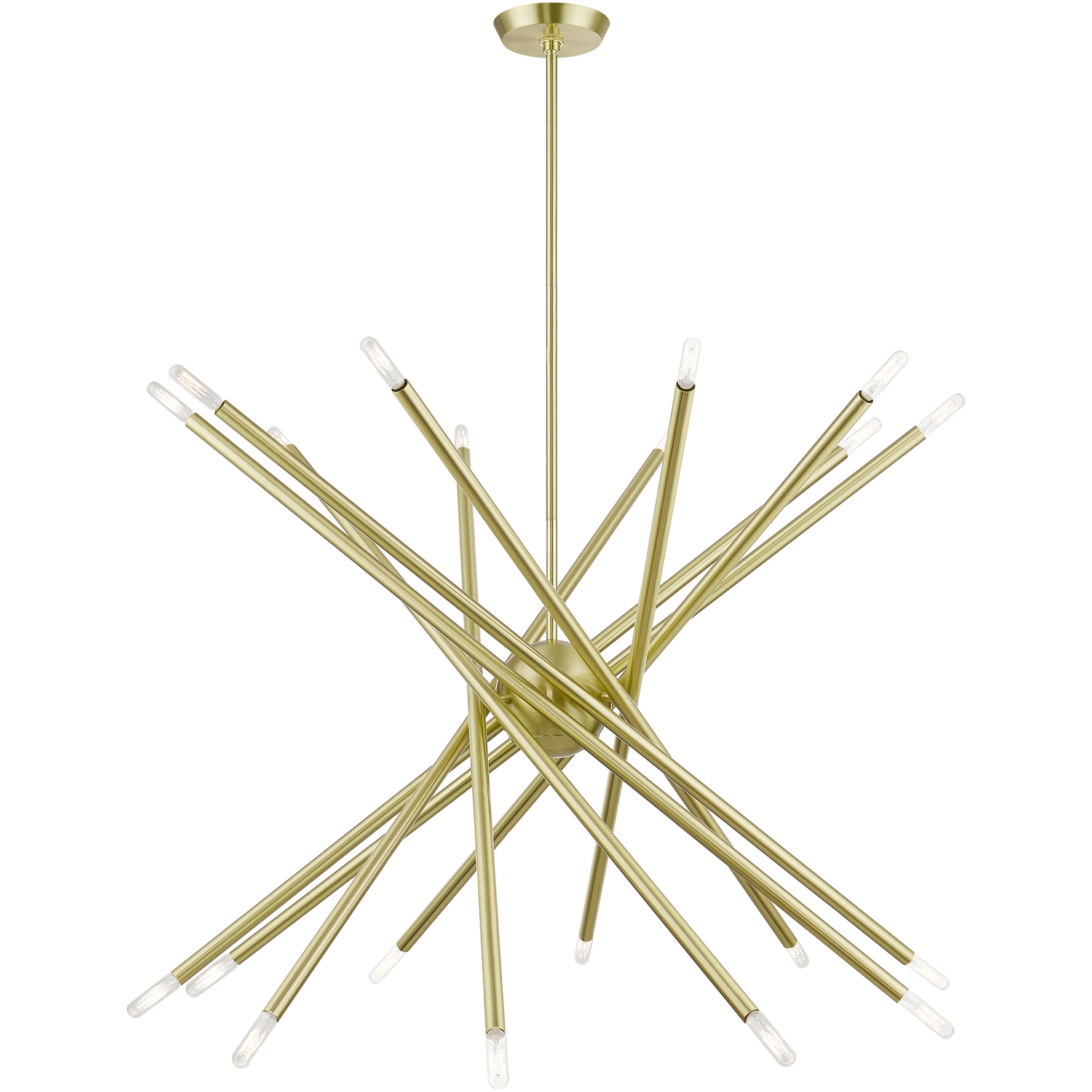 Soho 20 Light 37.5 inch Satin Brass Chandelier Ceiling Light, Large