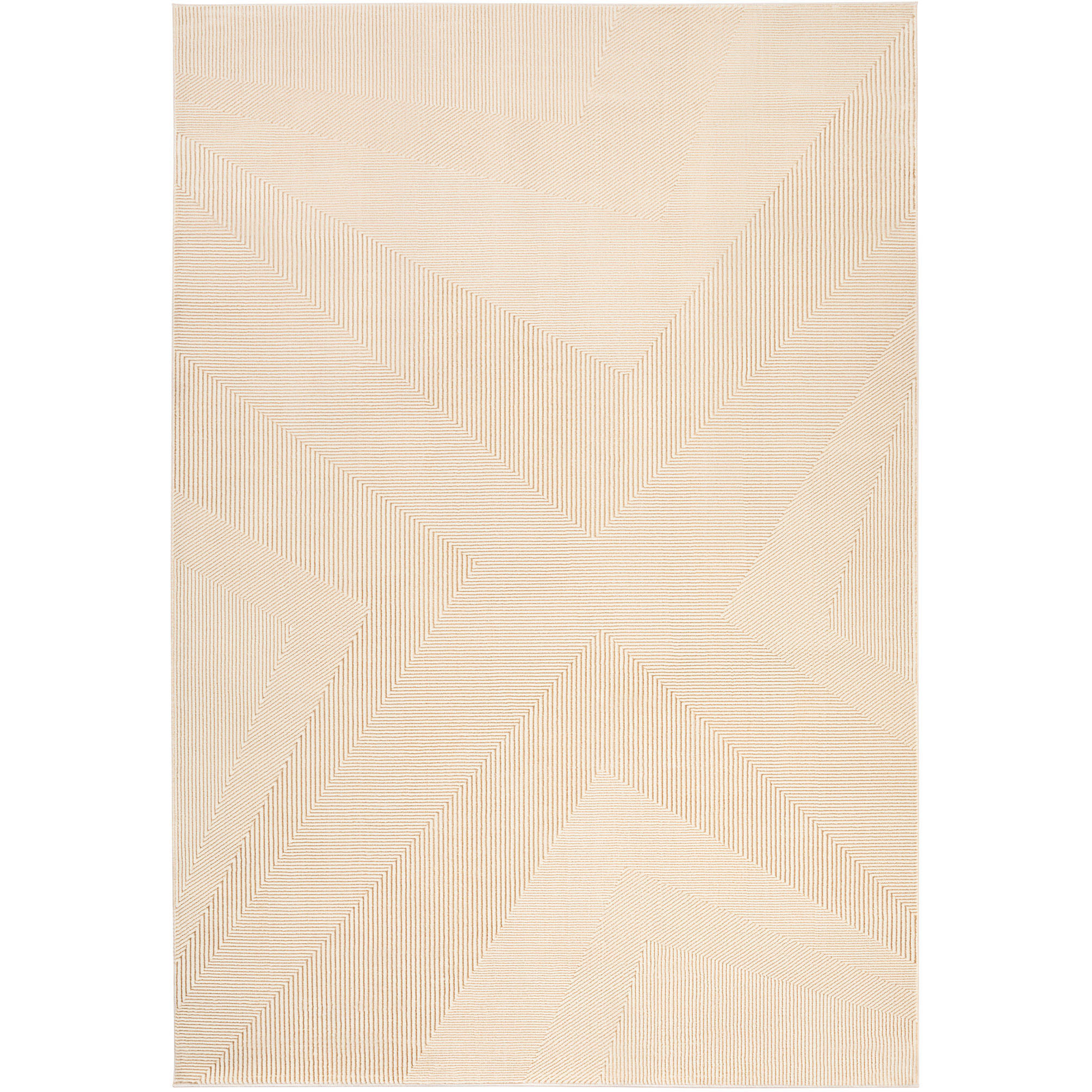 Livia 90 X 63 inch Gold Rug in 5 x 7