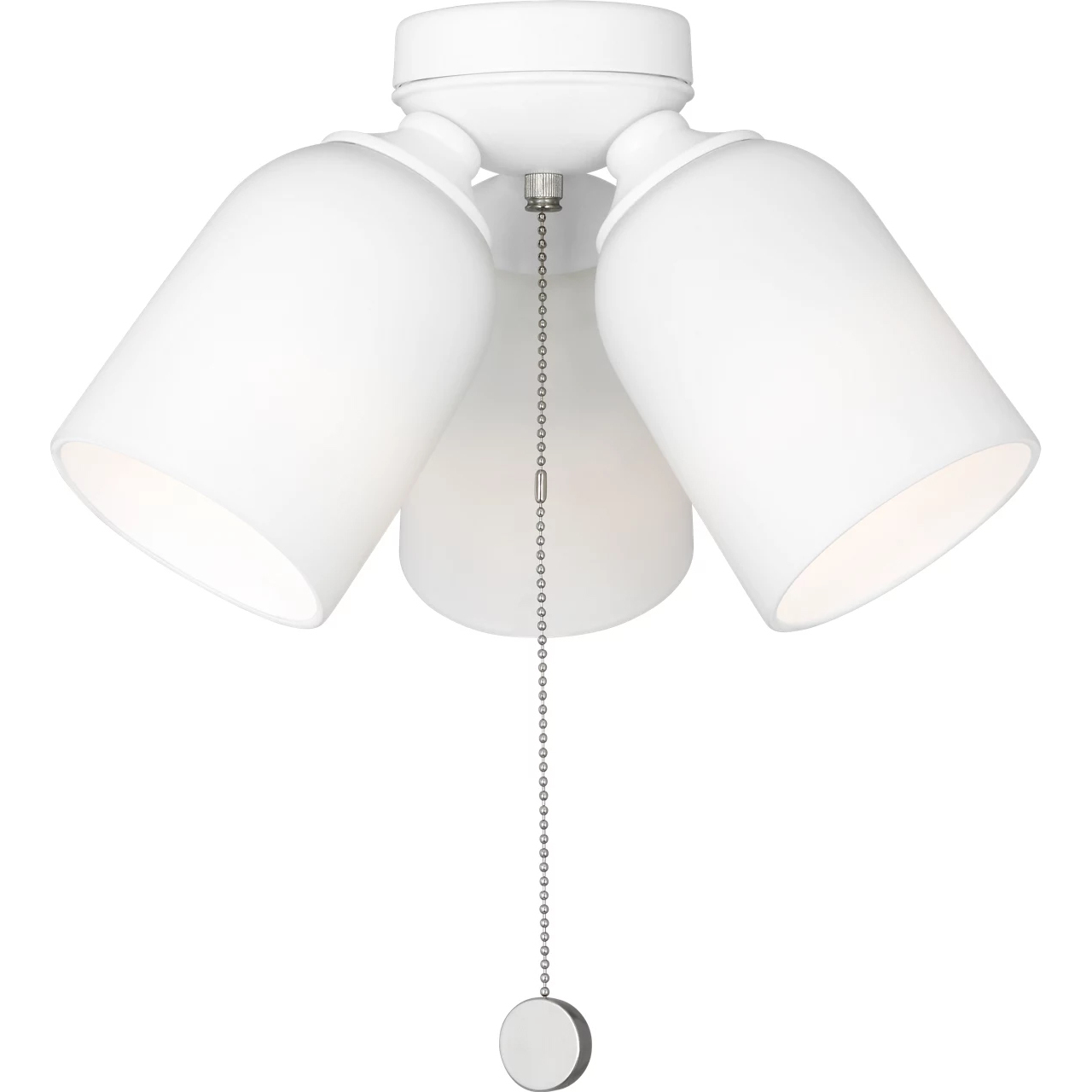 Emile LED Matte White Fan Light Kit