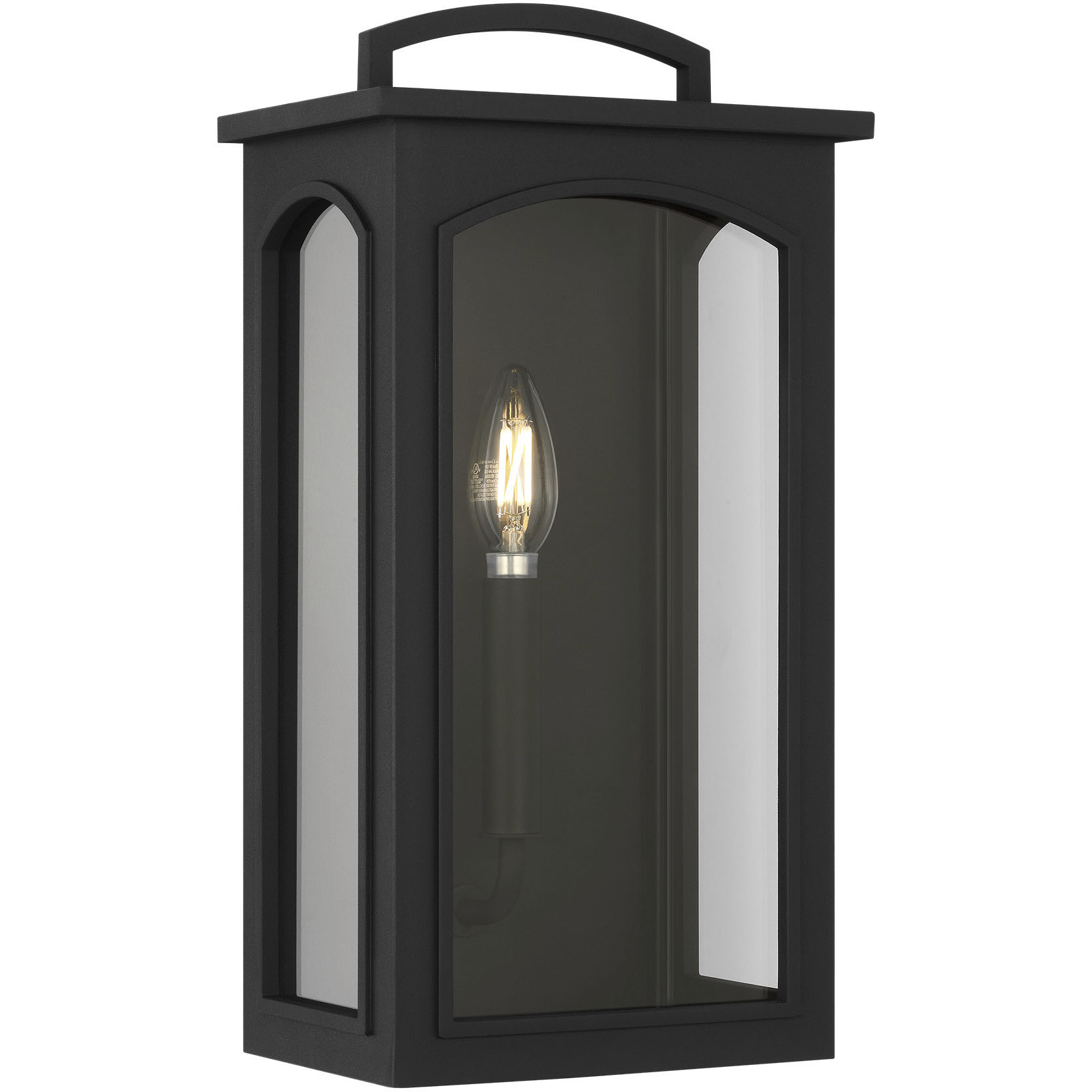 C&M by Chapman & Myers Modesto 1 Light 15.38 inch Textured Black Outdoor Wall Lantern