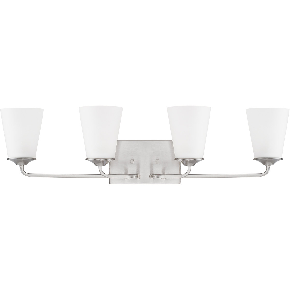 Braylon 4 Light 31 inch Brushed Nickel Vanity Light Wall Light