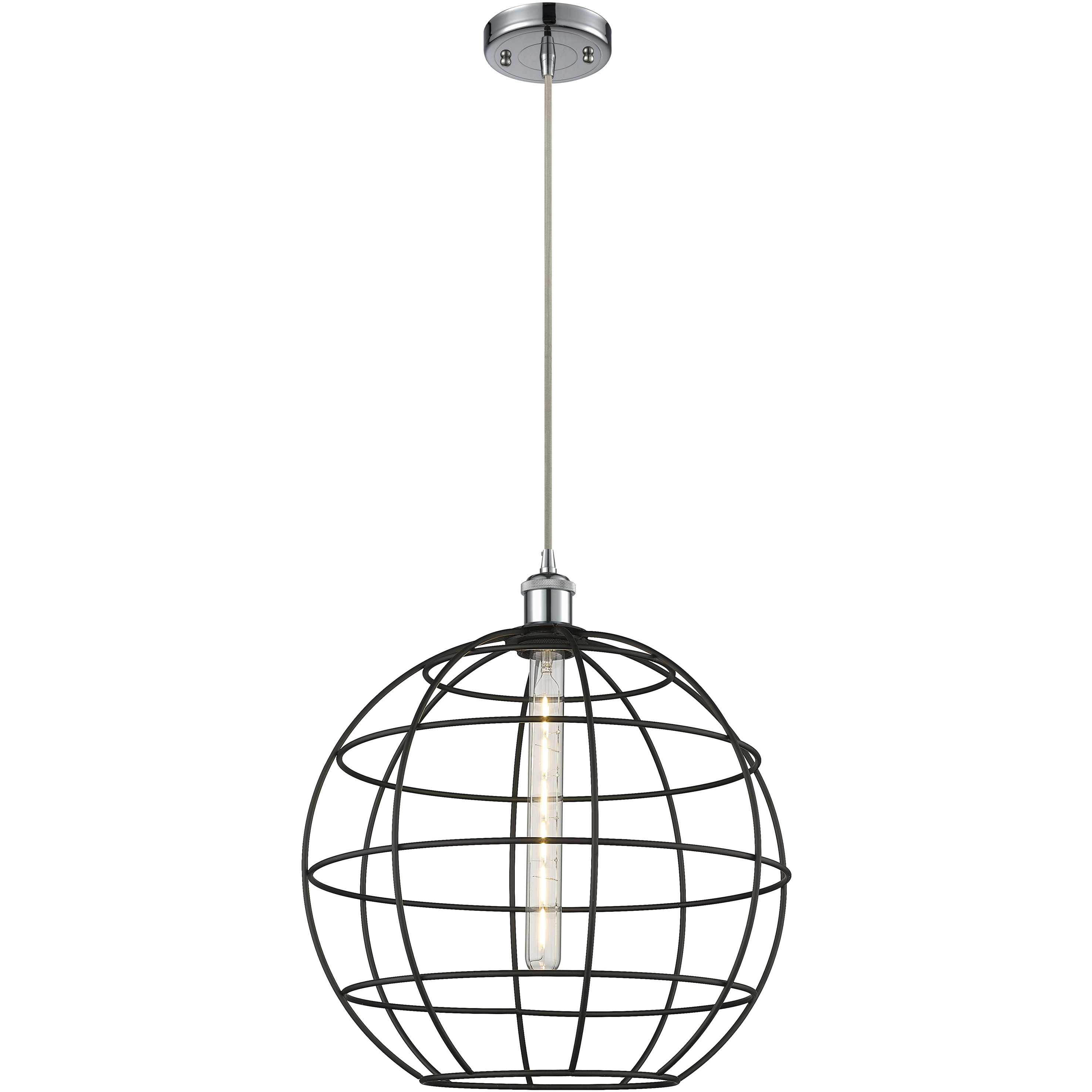 Lake Placid 1 Light 16 inch Polished Chrome Pendant Ceiling Light