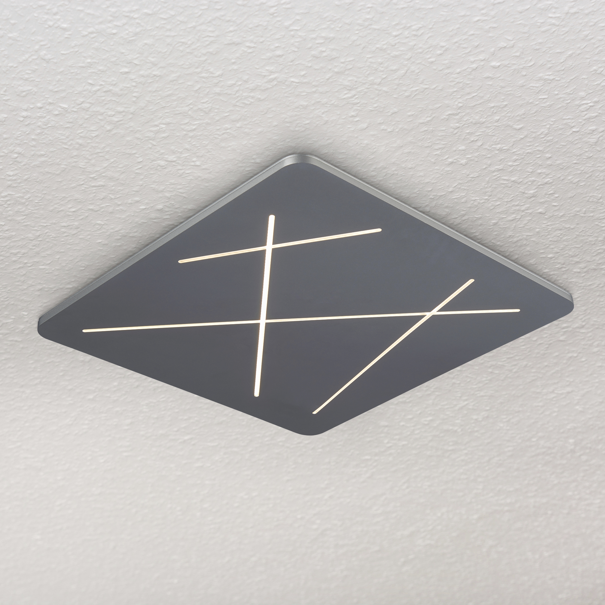 Tureis 17.75 inch Silver Flush Mount Ceiling Light