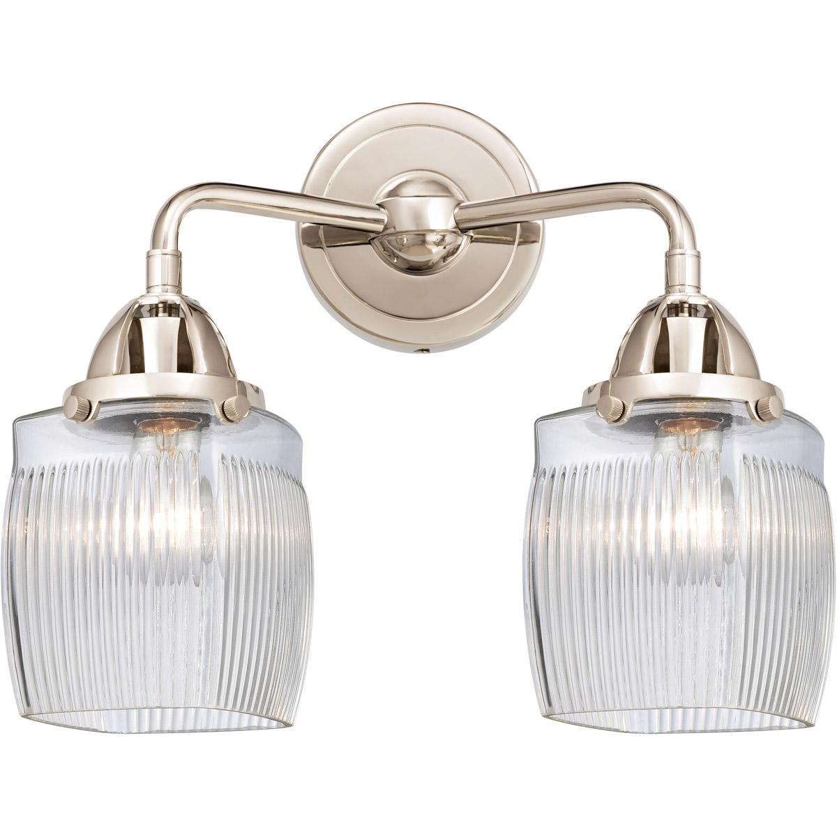 Nouveau 2 Colton 2 Light 14 inch Polished Nickel Bath Vanity Light Wall Light