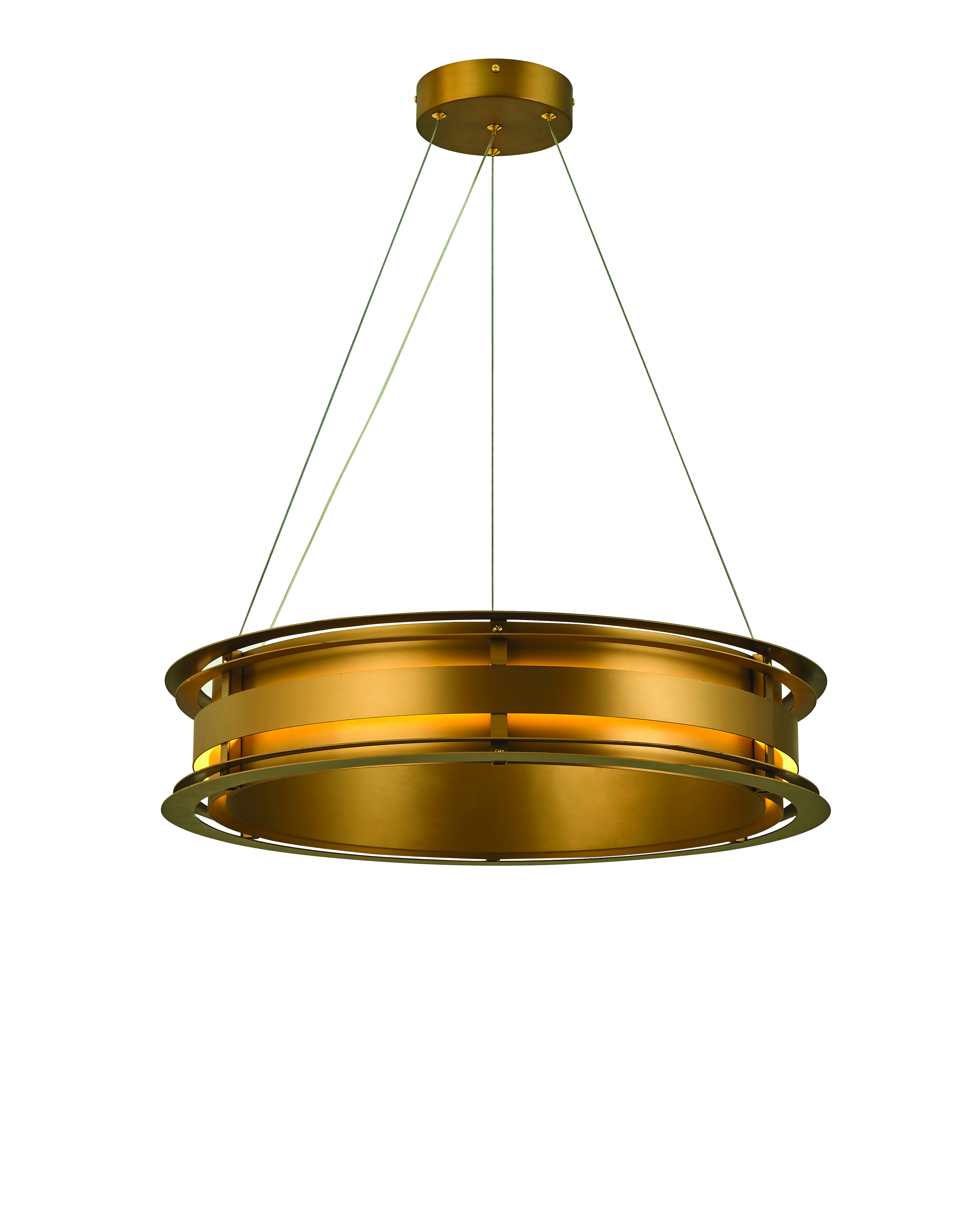 Bristol LED 24 inch Antique Gold Dining Chandelier Ceiling Light
