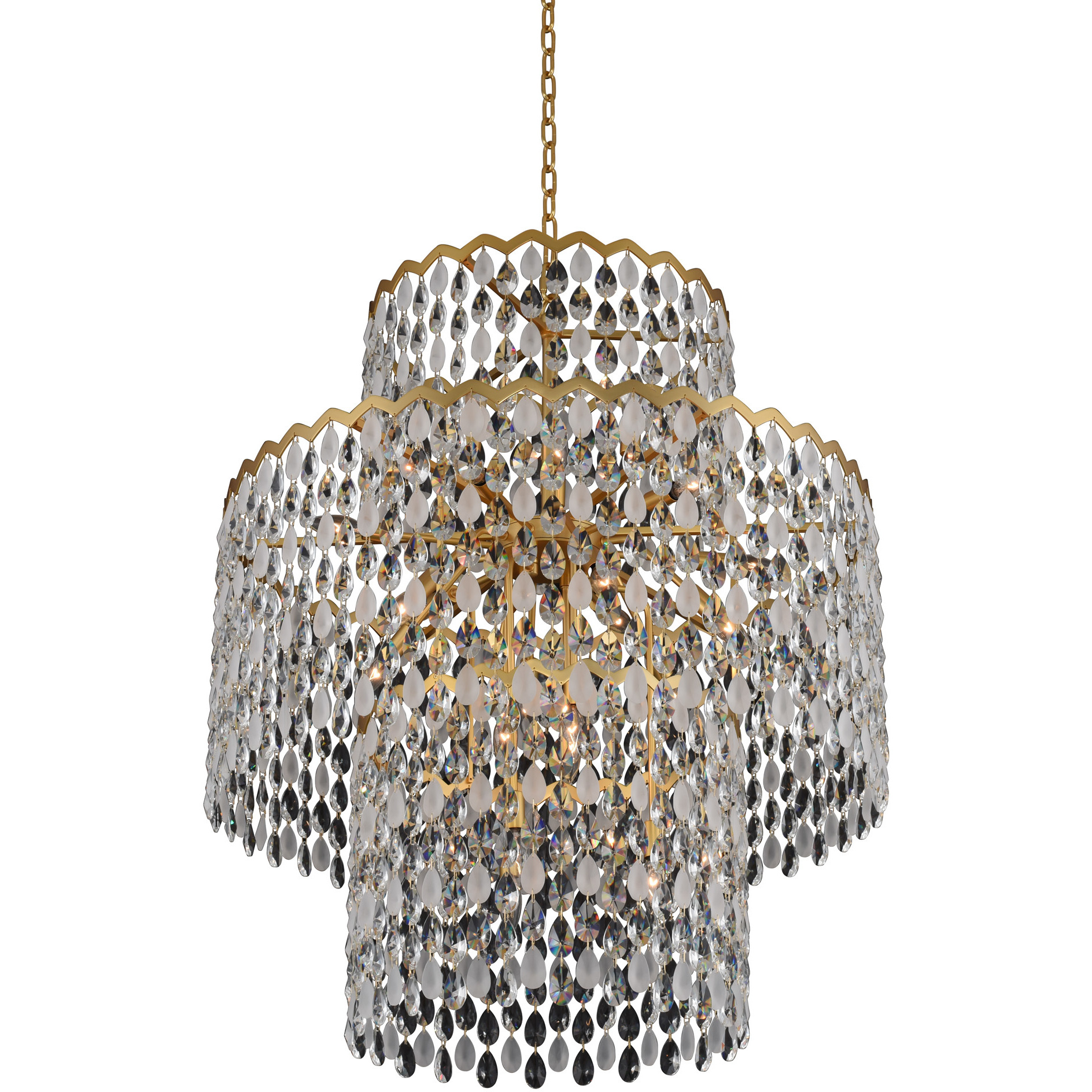 Caretta 21 Light 35 inch Antique Brass Pendant Ceiling Light