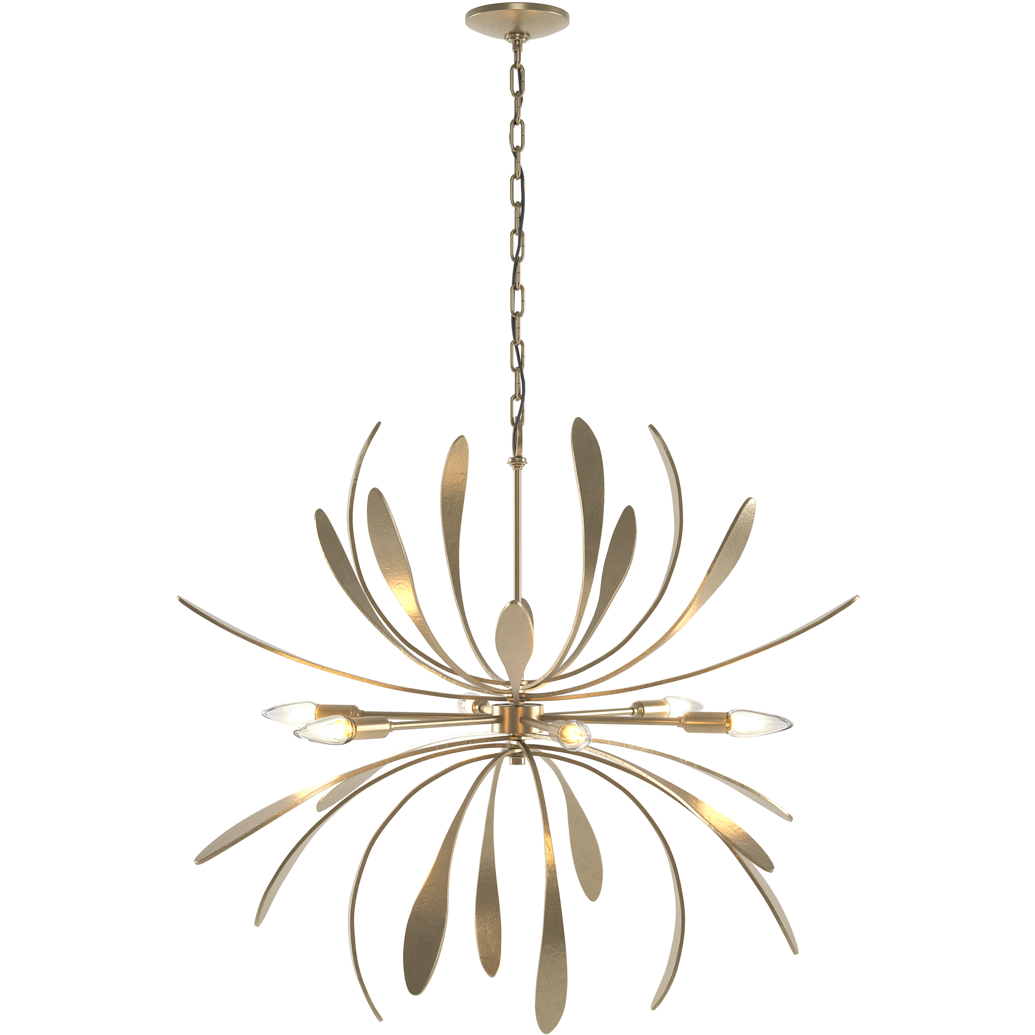Dahlia 6 Light 32.7 inch Soft Gold Chandelier Ceiling Light