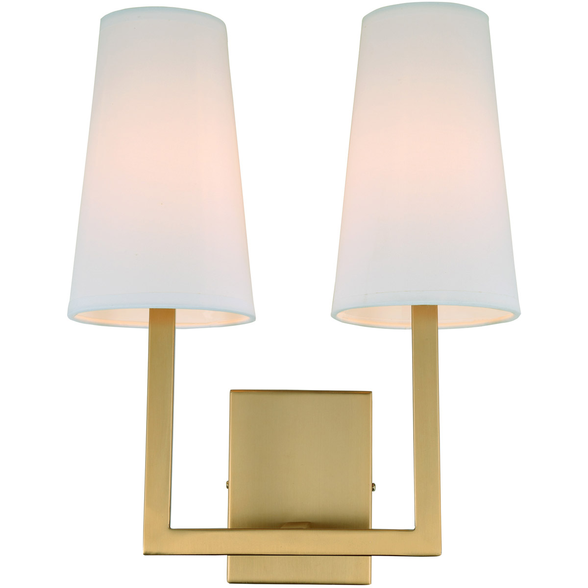 Sullivan 2 Light 13 inch Satin Brass Wall Sconce Wall Light