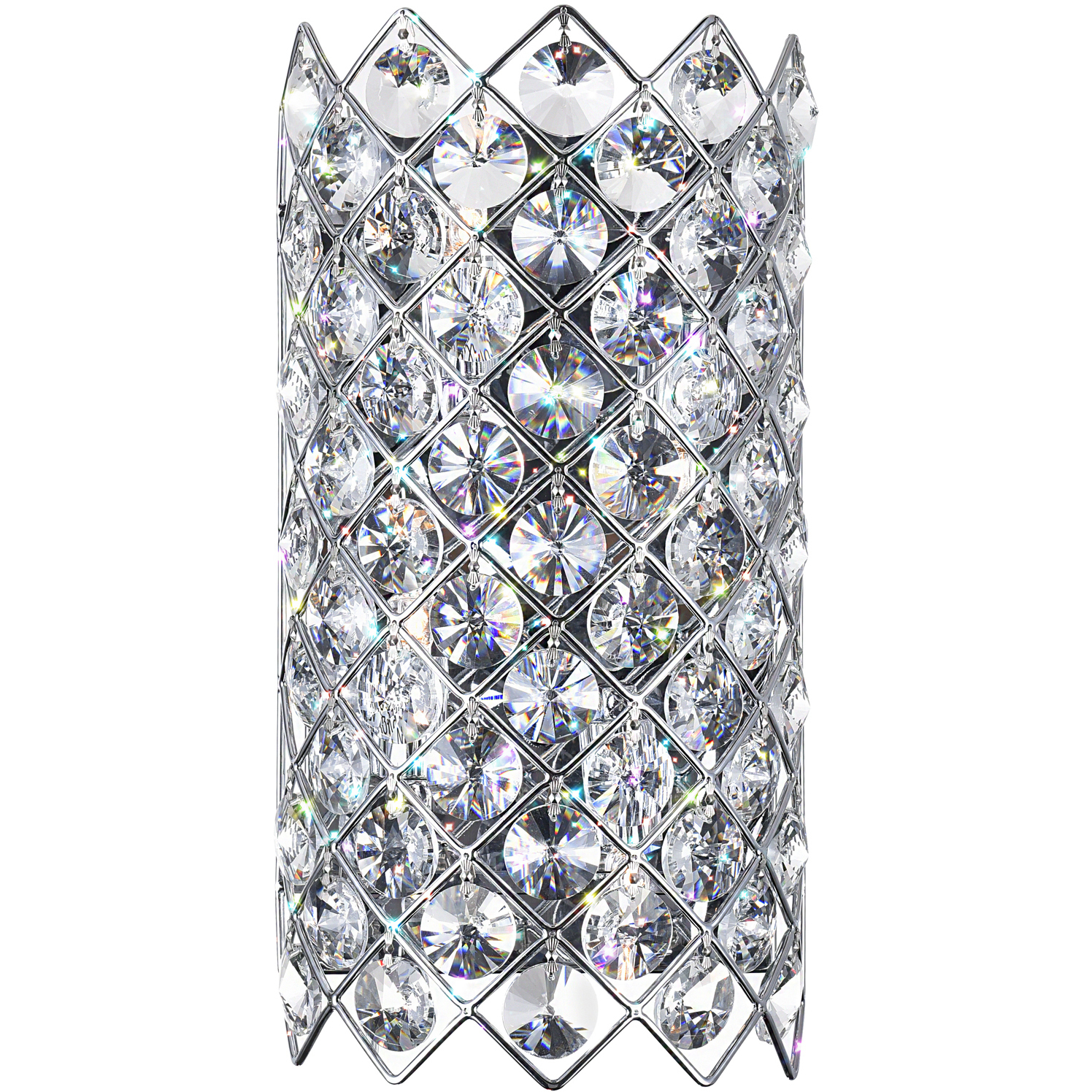 Chique 4 Light 7 inch Chrome Wall Light