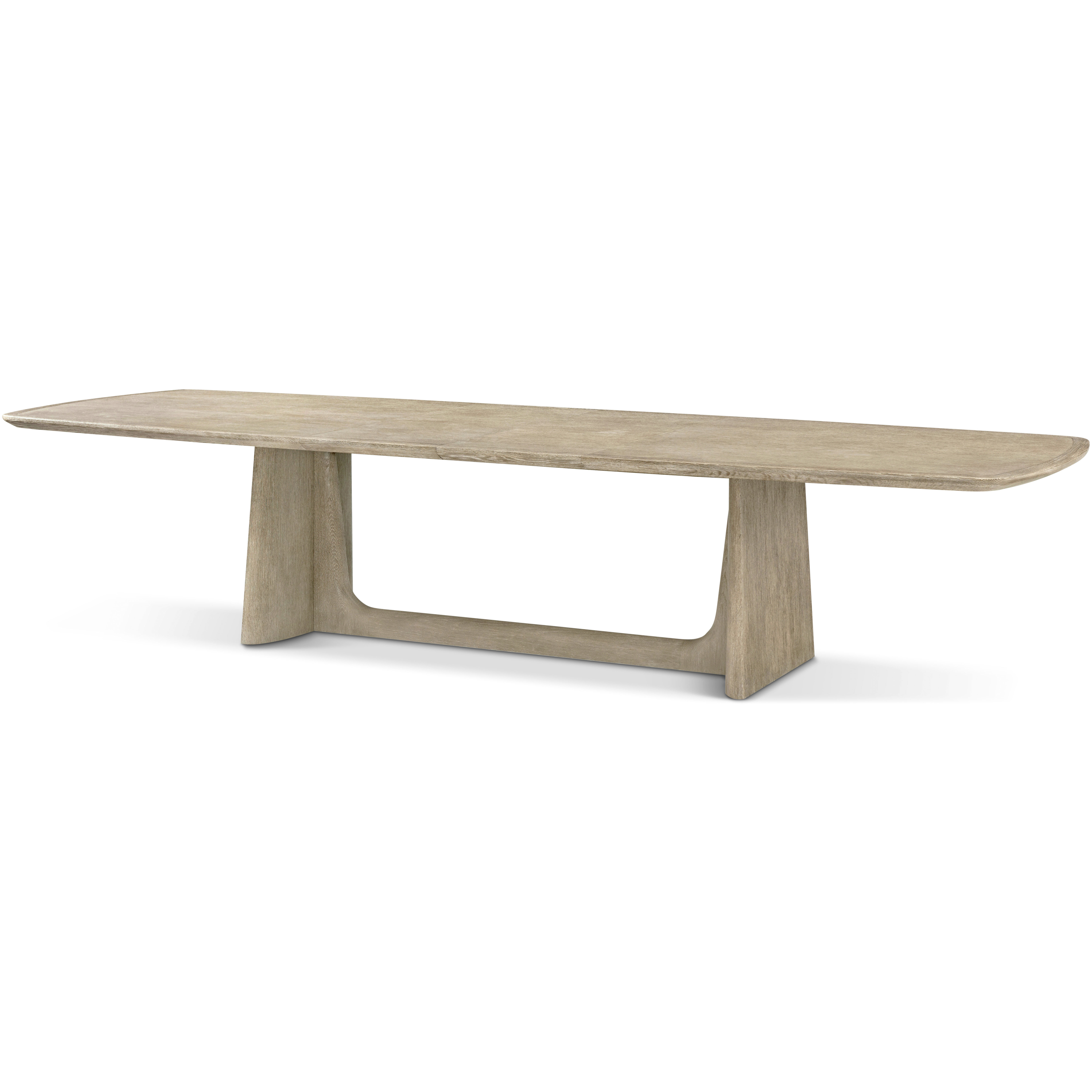 Repose 134 X 47 inch Grey Oak Extension Dining Table, Wooden