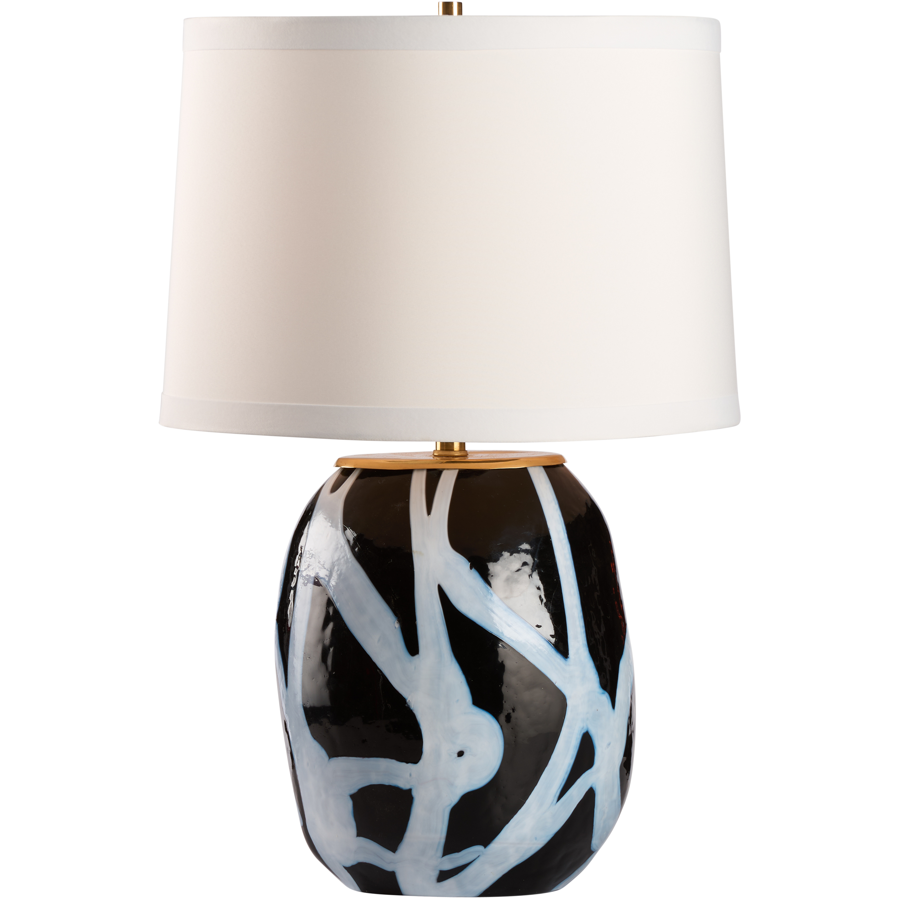 Gretchen 15.5 inch 100.00 watt Black and White/Cream Table Lamp Portable Light