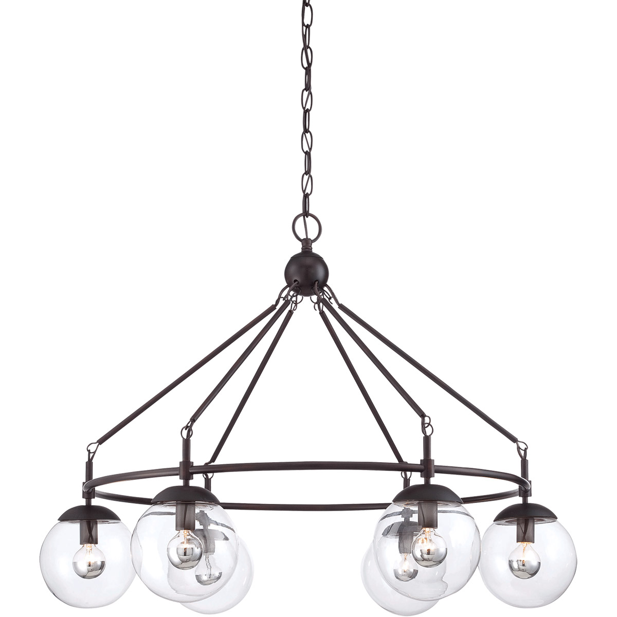 Argo 6 Light 32 inch English Bronze Chandelier Ceiling Light