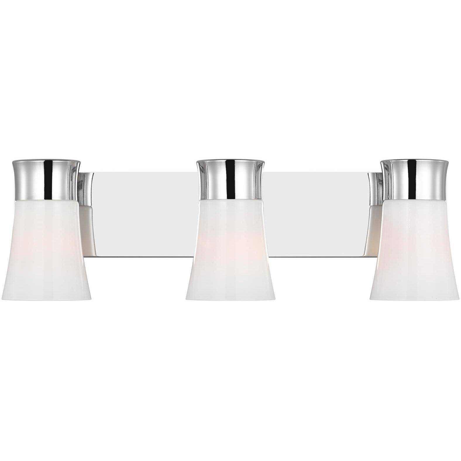 Drew & Jonathan Scott Roy 3 Light 23 inch Chrome Vanity Light Wall Light