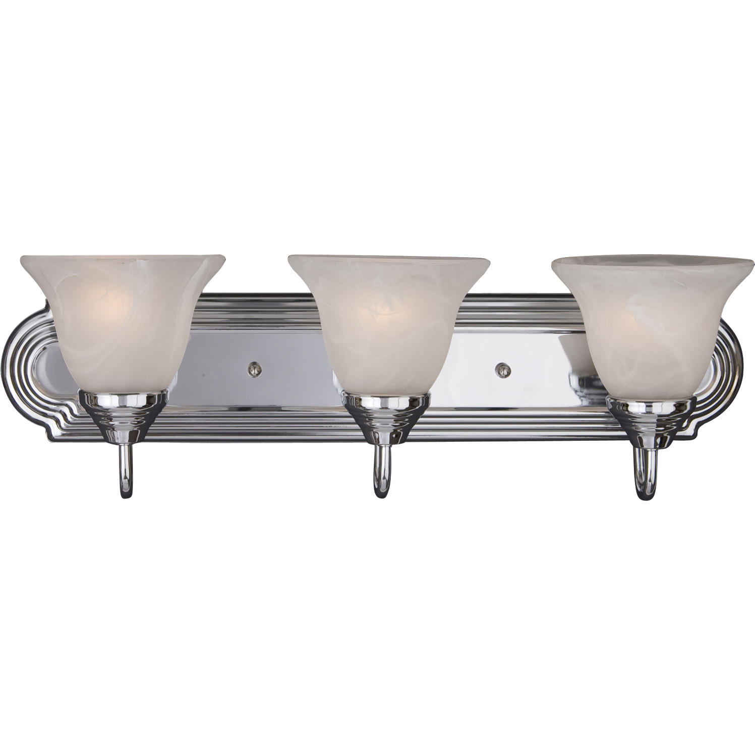 Essentials - 801x 3 Light 24 inch Polished Chrome Bath Vanity Wall Light in Marble