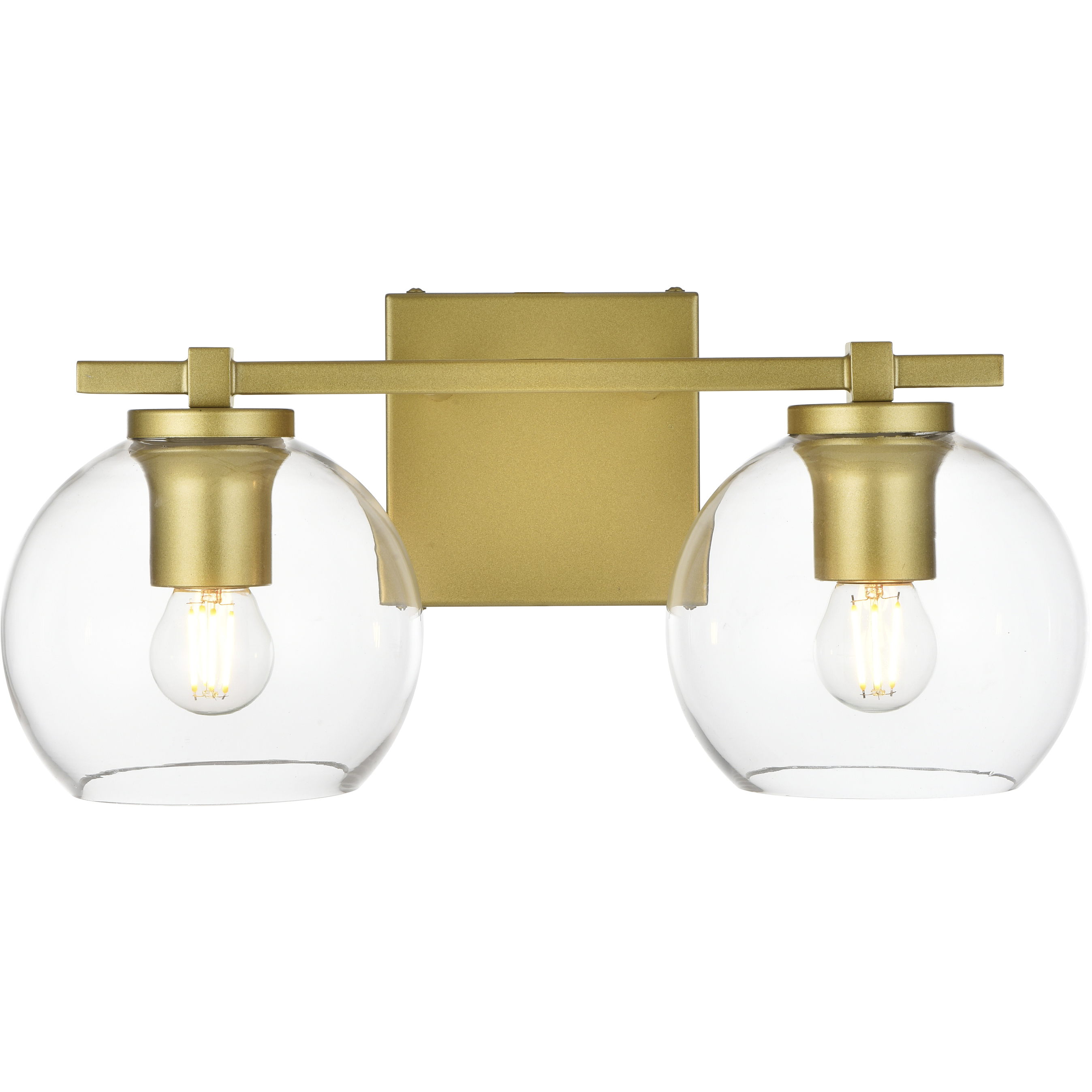 Juelz 2 Light 15 inch Brass Bath Sconce Wall Light