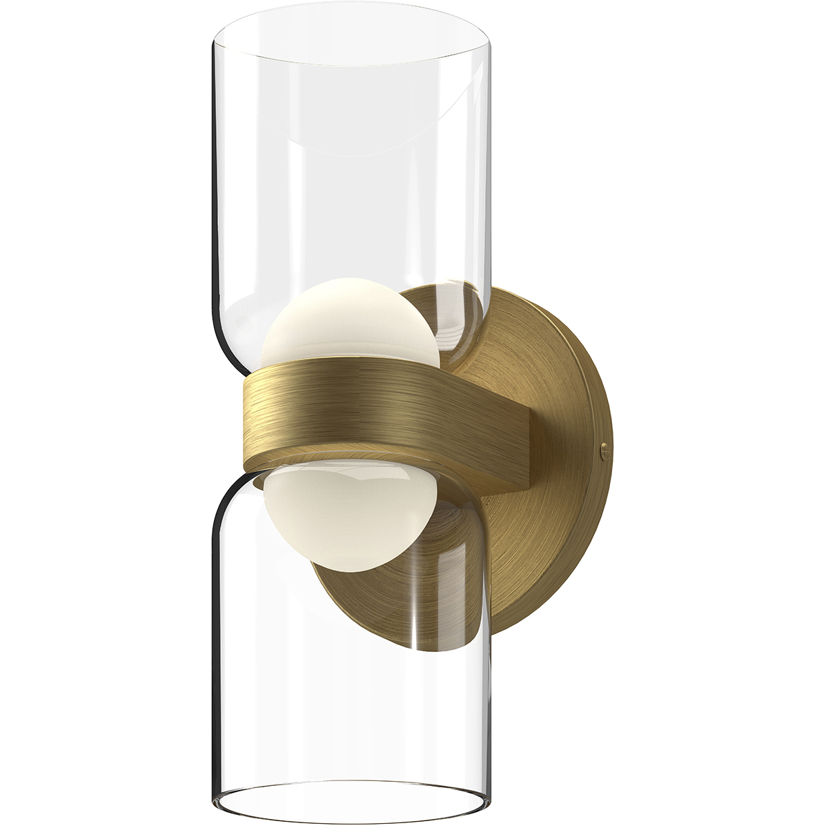 Cedar LED 4 inch Brushed Gold Wall Sconce Wall Light