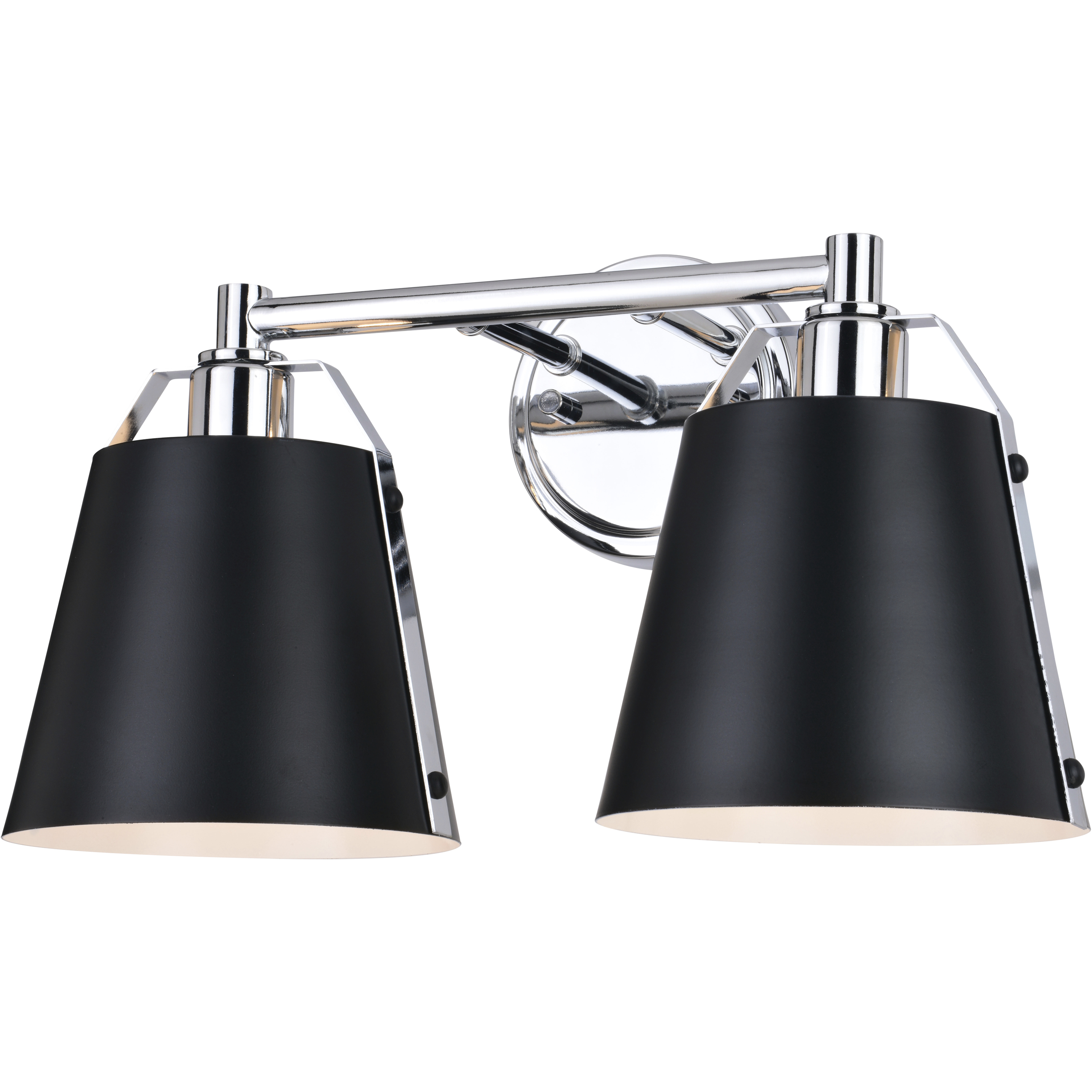 Barrington LED 16 inch Matte Black and Chrome Bathroom Light Wall Light in 2
