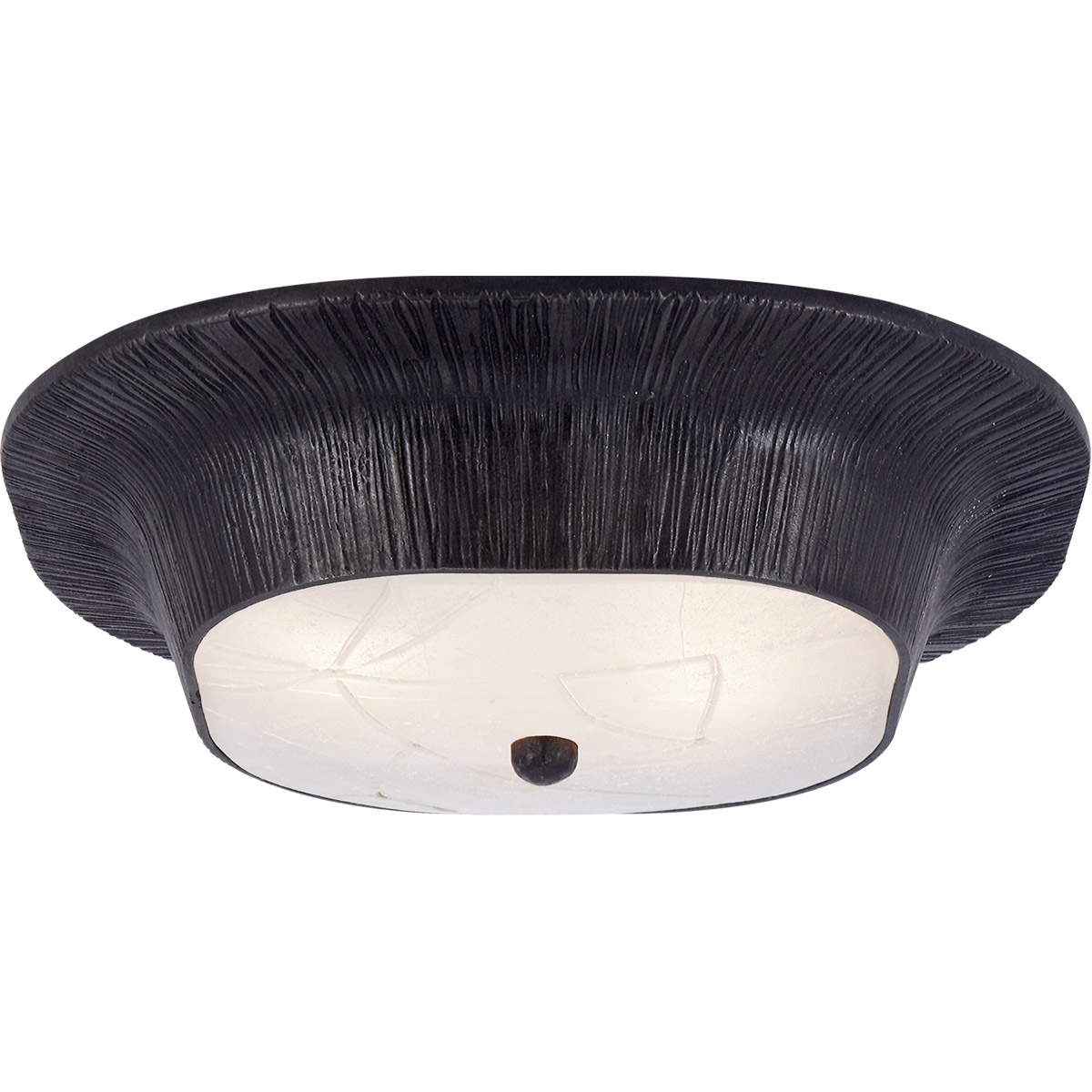 Kelly Wearstler Utopia 2 Light 14 inch Aged Iron Flush Mount Ceiling Light