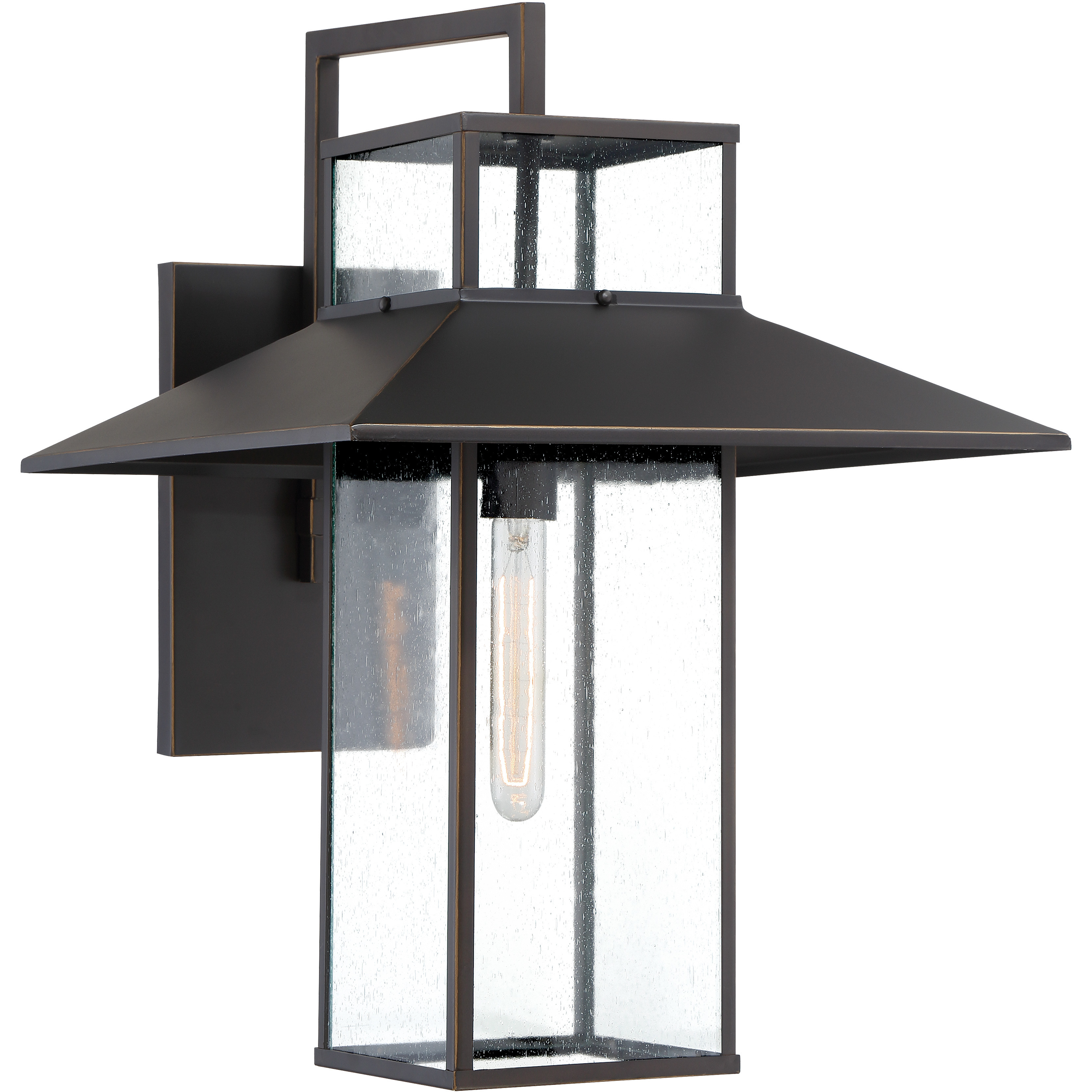 Danforth Park 1 Light 22 inch Oil Rubbed Bronze/Gold Outdoor Wall Mount, Great Outdoors