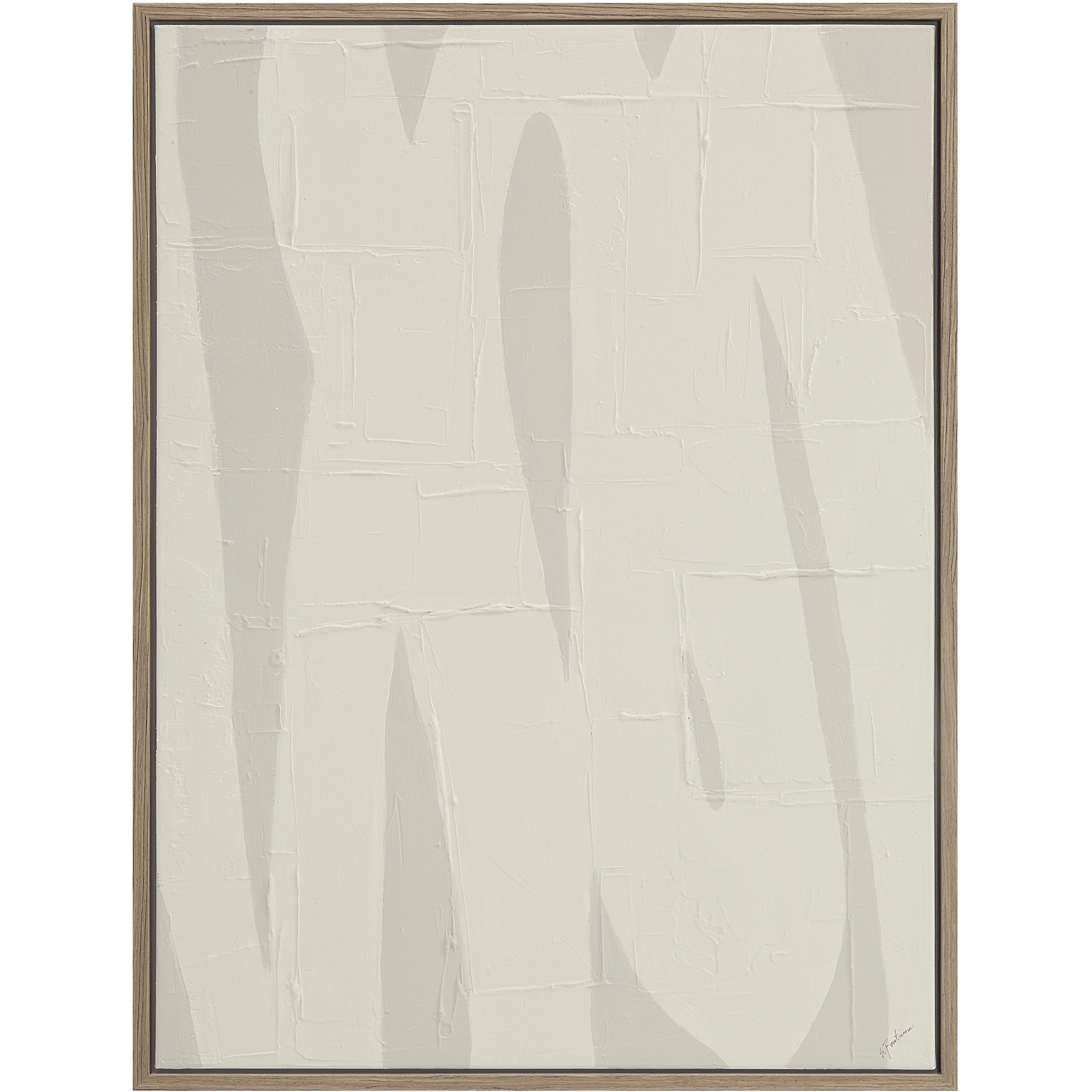 Allegra Beige Canvas Art
