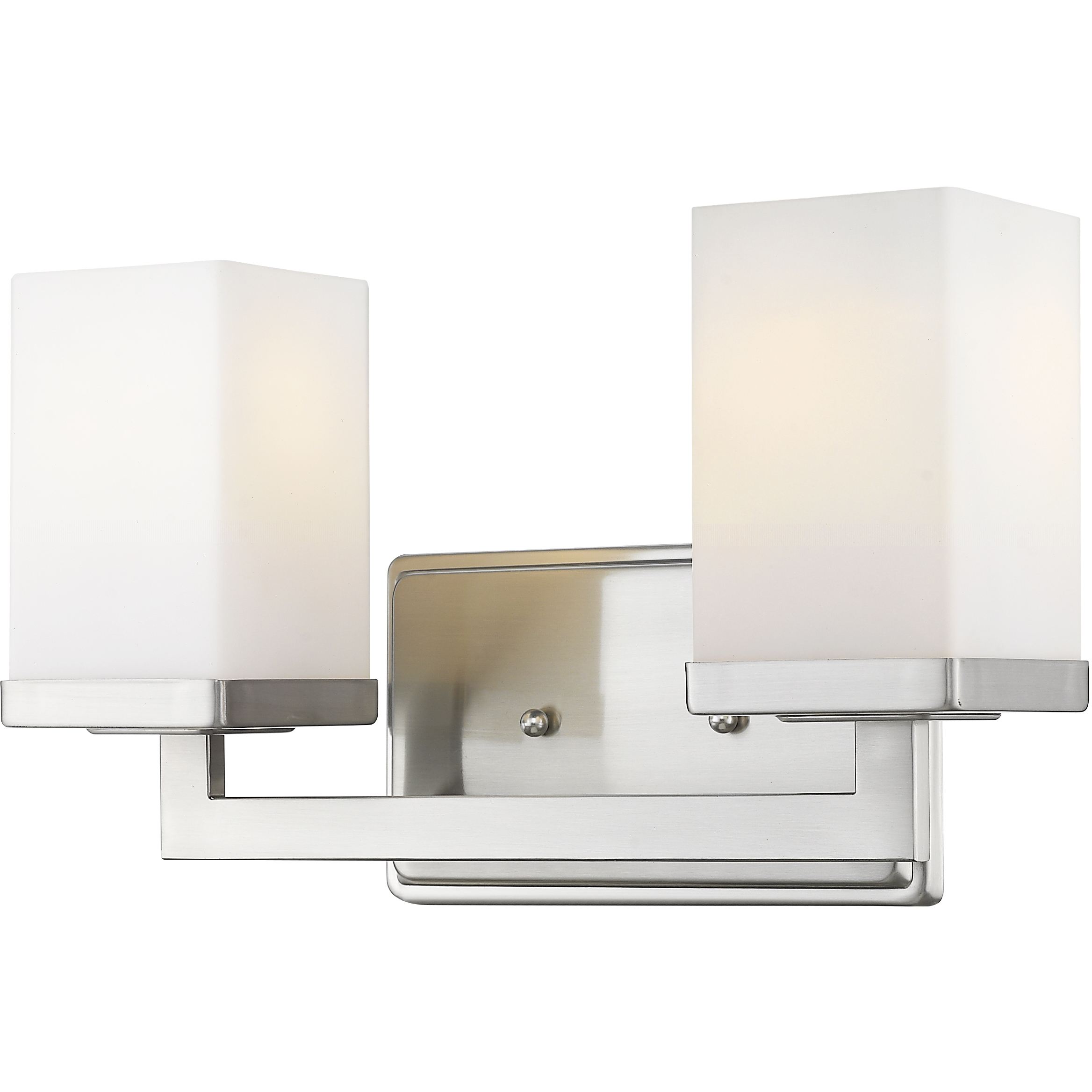 Tidal 2 Light 13.25 inch Brushed Nickel Vanity Wall Light