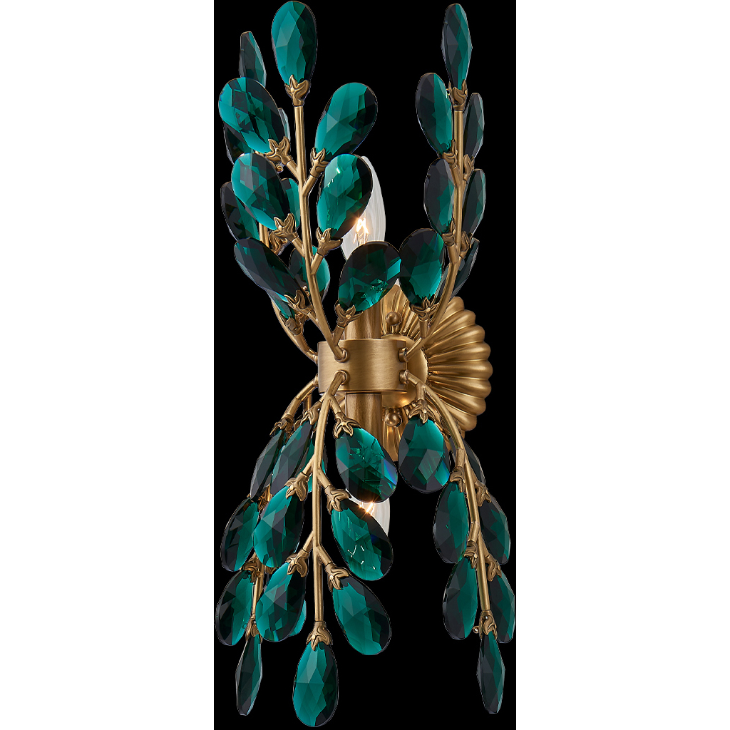 Alloro Wall Sconce Wall Light in True Brass
