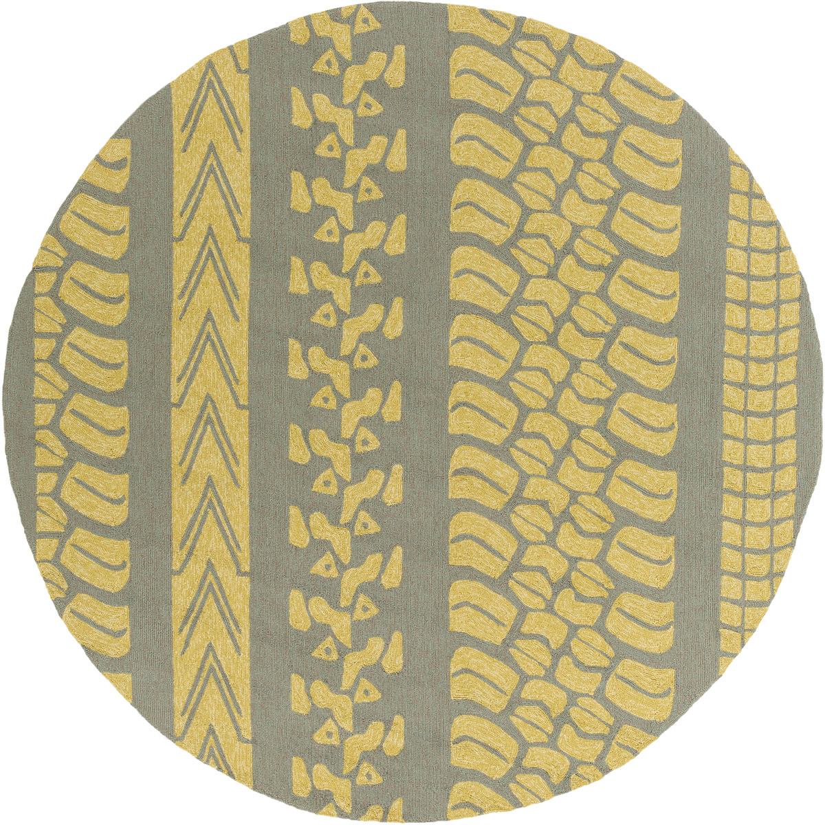 Pandemonium 96 X 96 inch Seafoam, Lime Rug