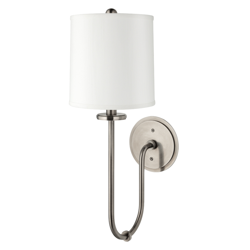 Jericho 1 Light 7 inch Historic Nickel Wall Sconce Wall Light