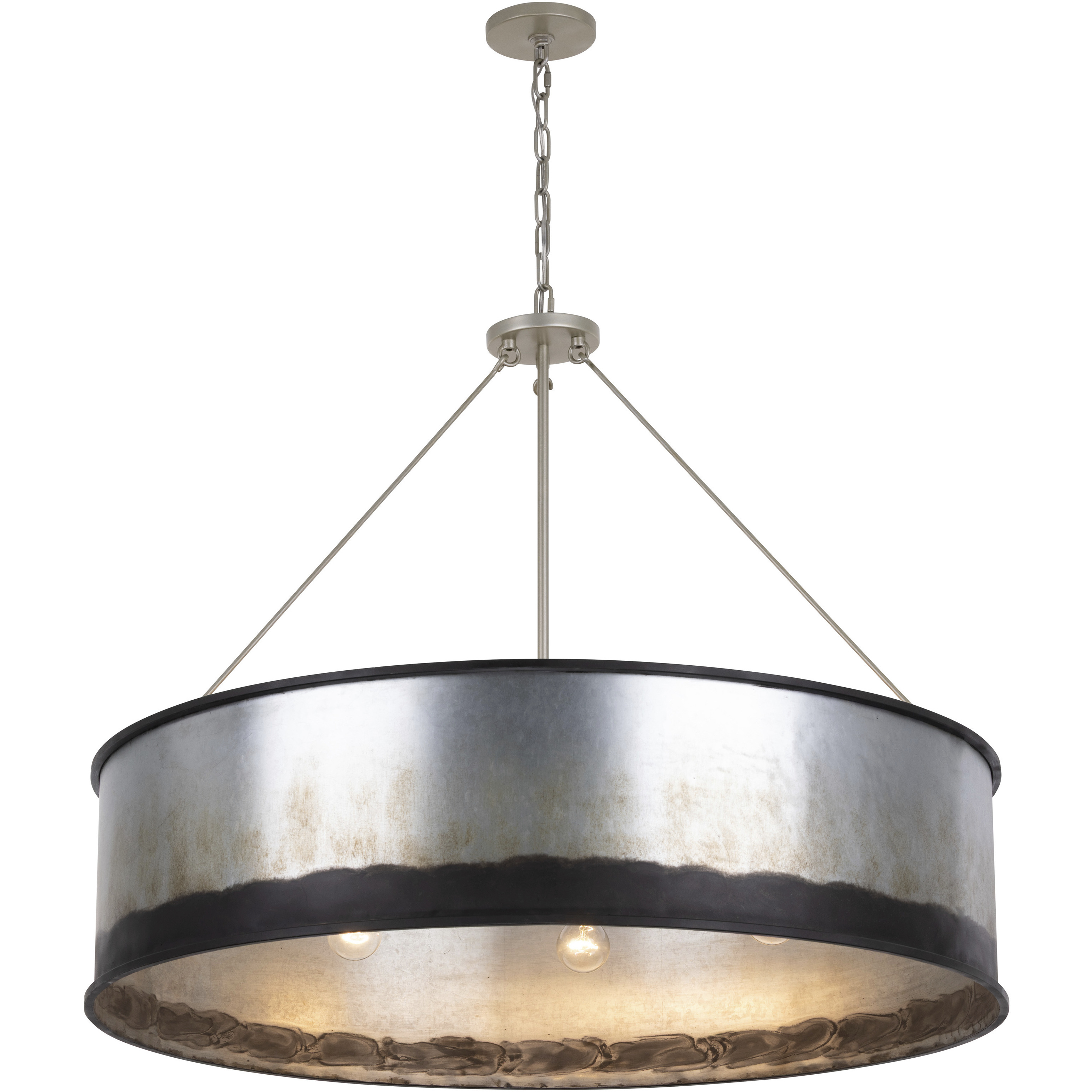 Cannery 6 Light 38 inch Ombre Galvanized Pendant Ceiling Light