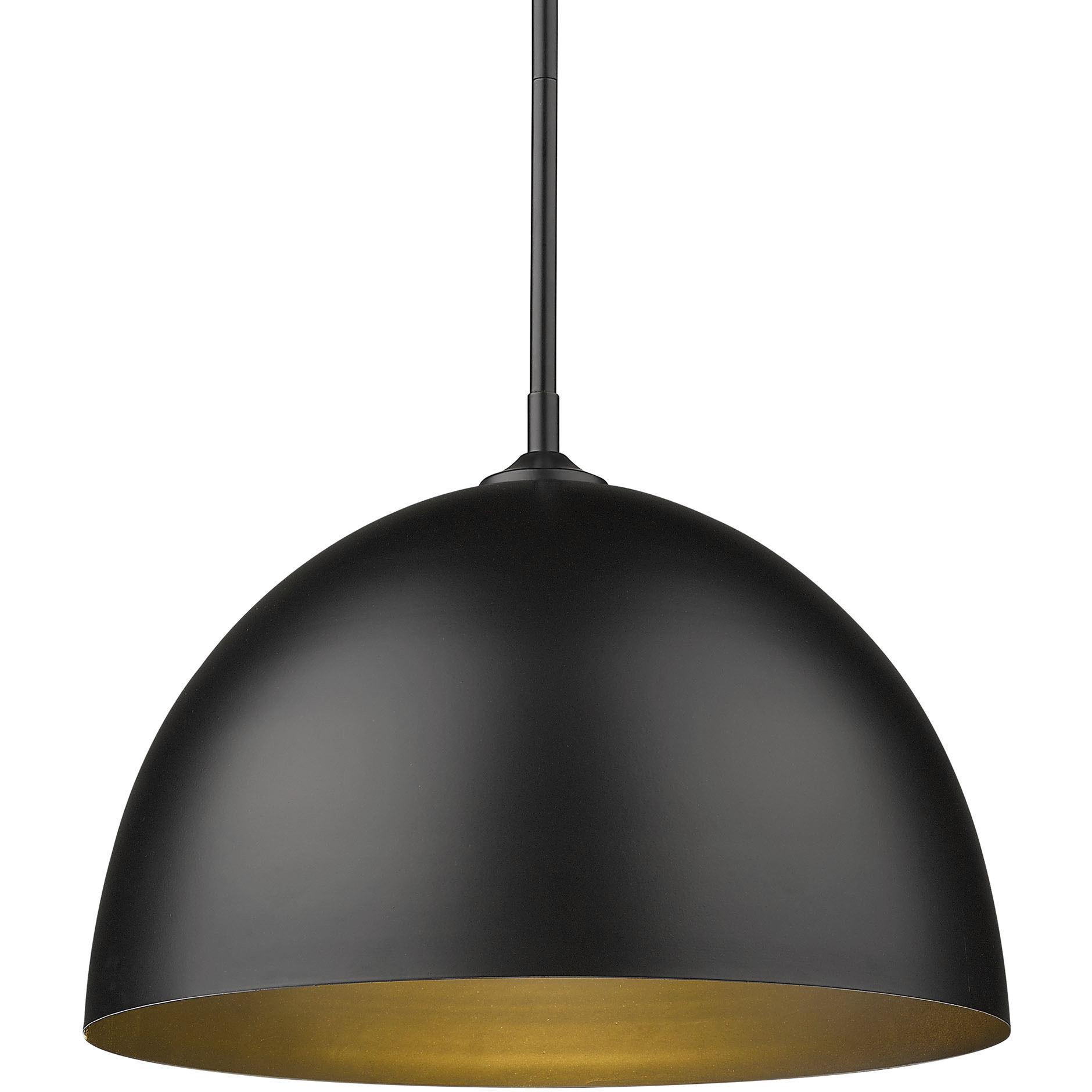 Yep Zoey 1 Light 16 inch Matte Black Pendant Ceiling Light, Large
