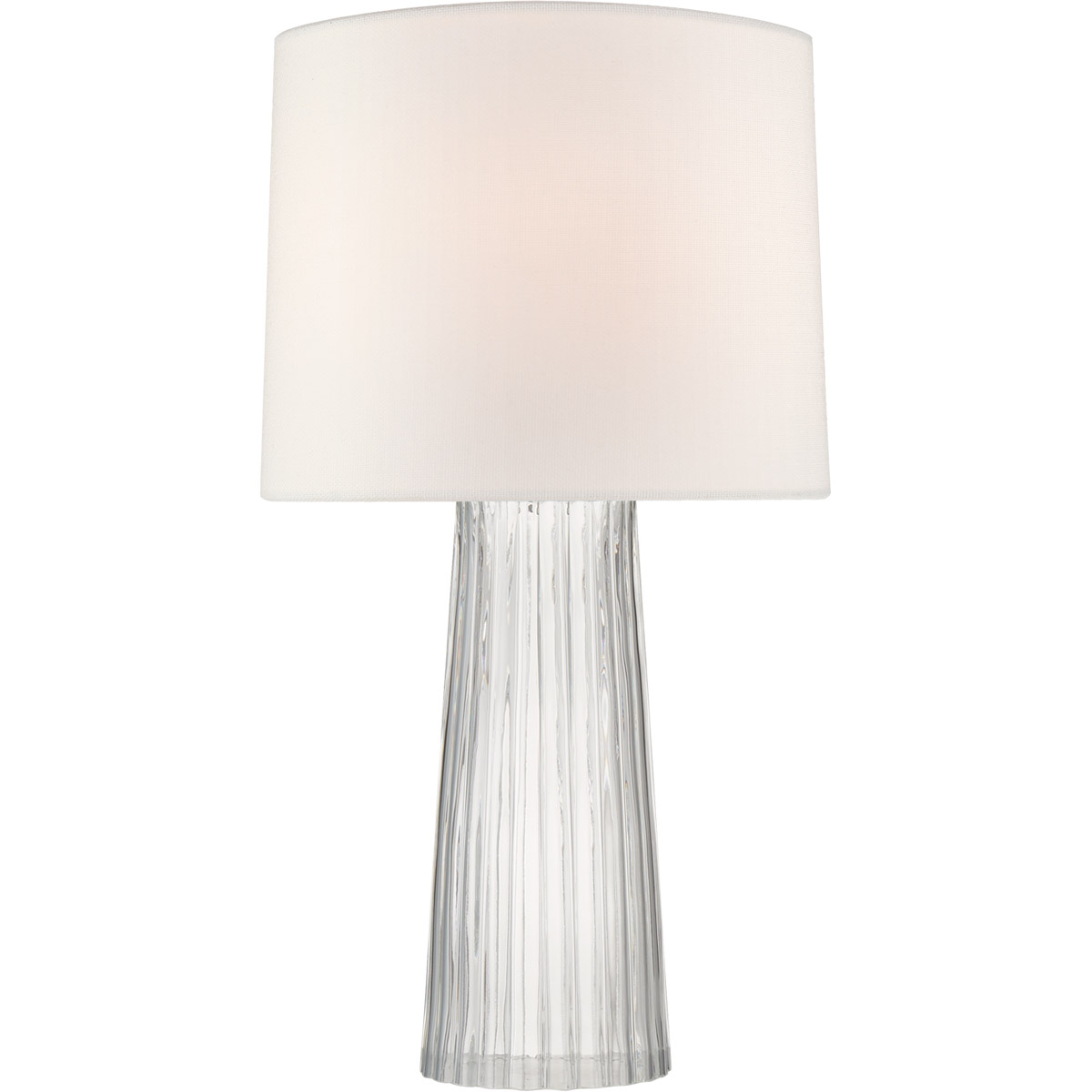 Barbara Barry Danube 28.75 inch 100 watt Clear Glass Table Lamp Portable Light, Medium