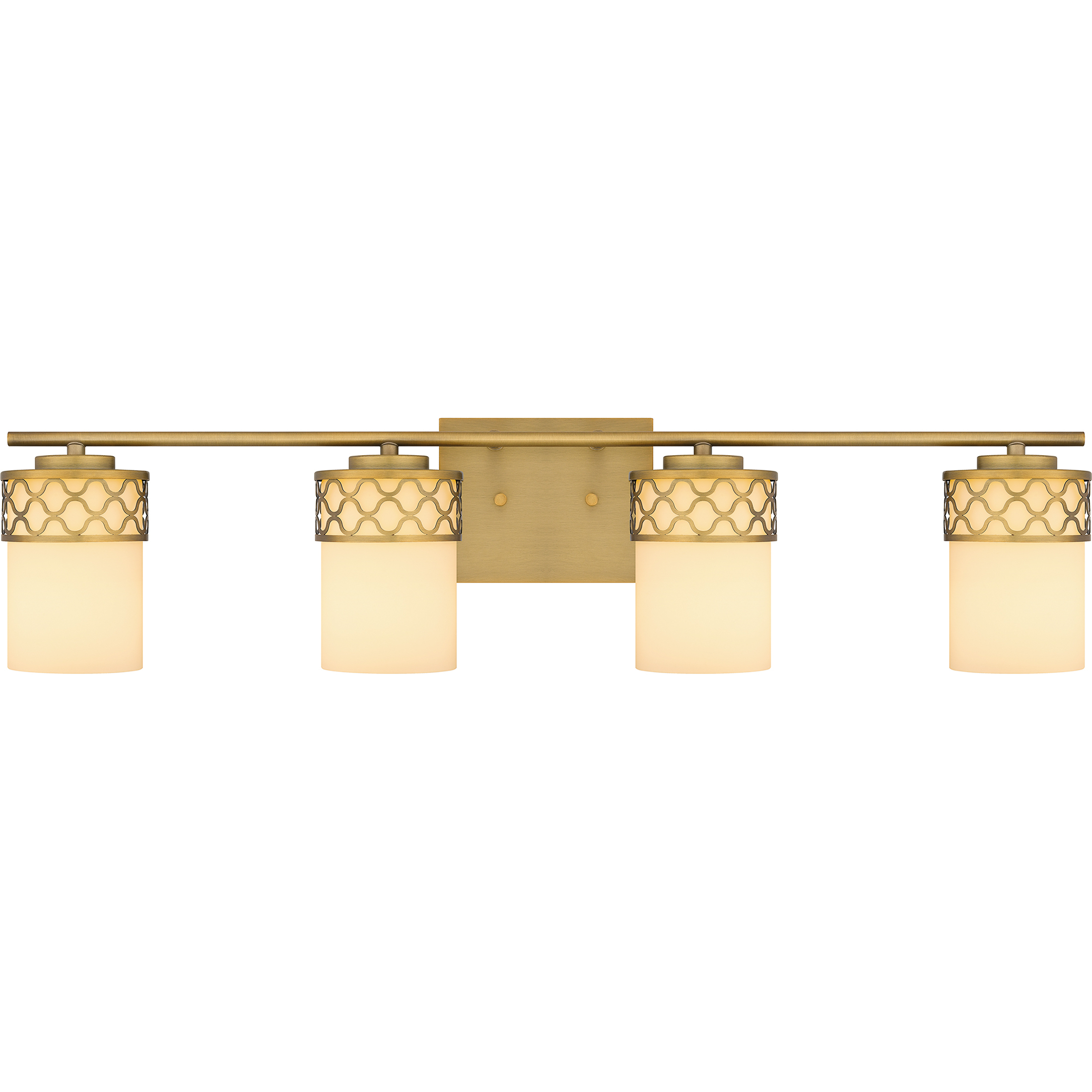 Tenley 4 Light 32 inch Aged Brass Bath Light Wall Light, Extra Large