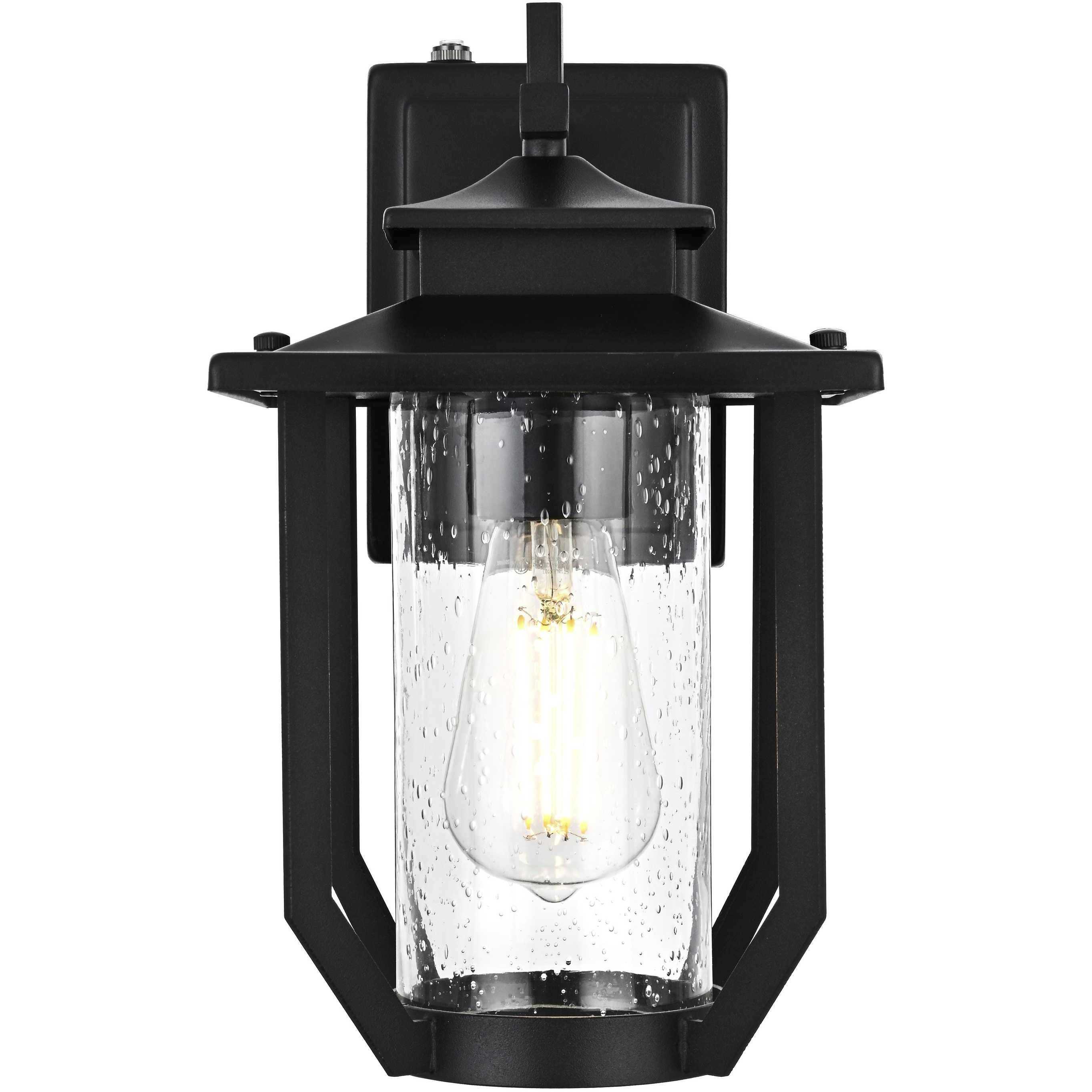 Sepviva 1 Light 12.5 inch Black Outdoor Wall Sconce