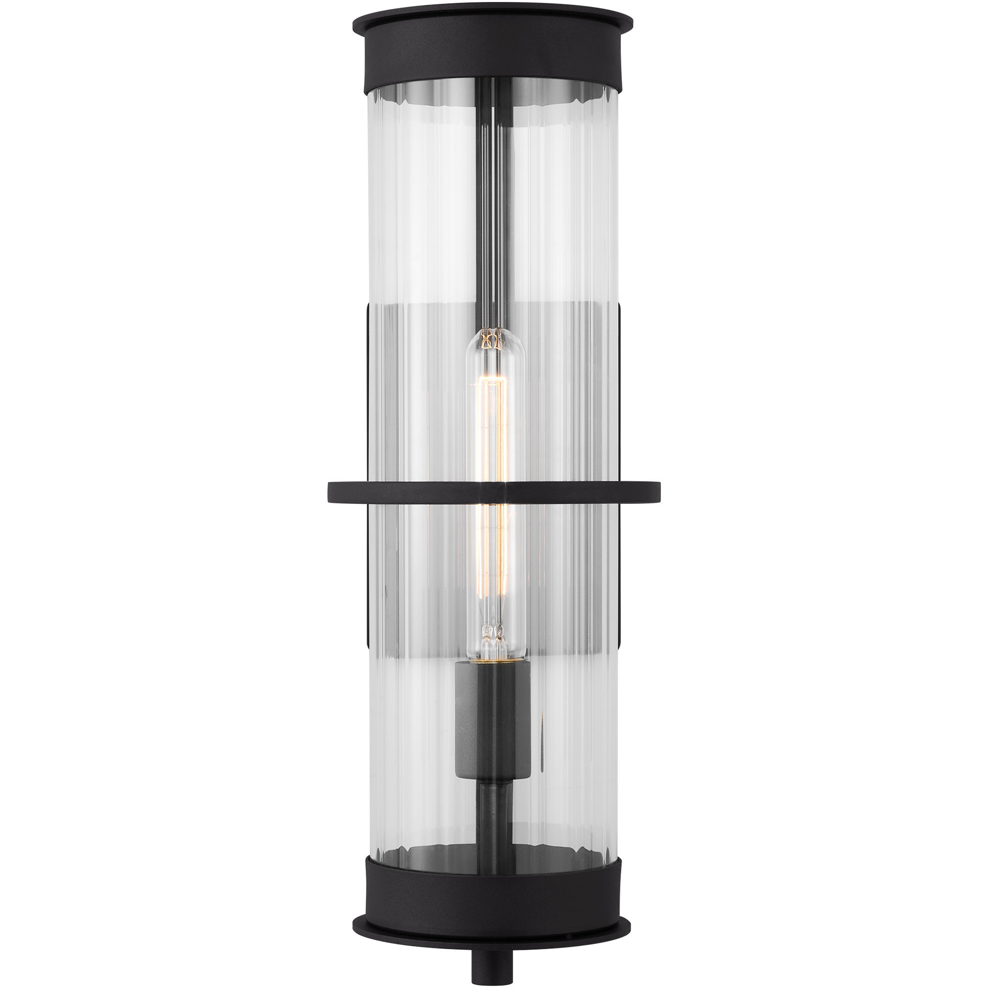 Alcona 1 Light 18 inch Black Outdoor Wall Lantern