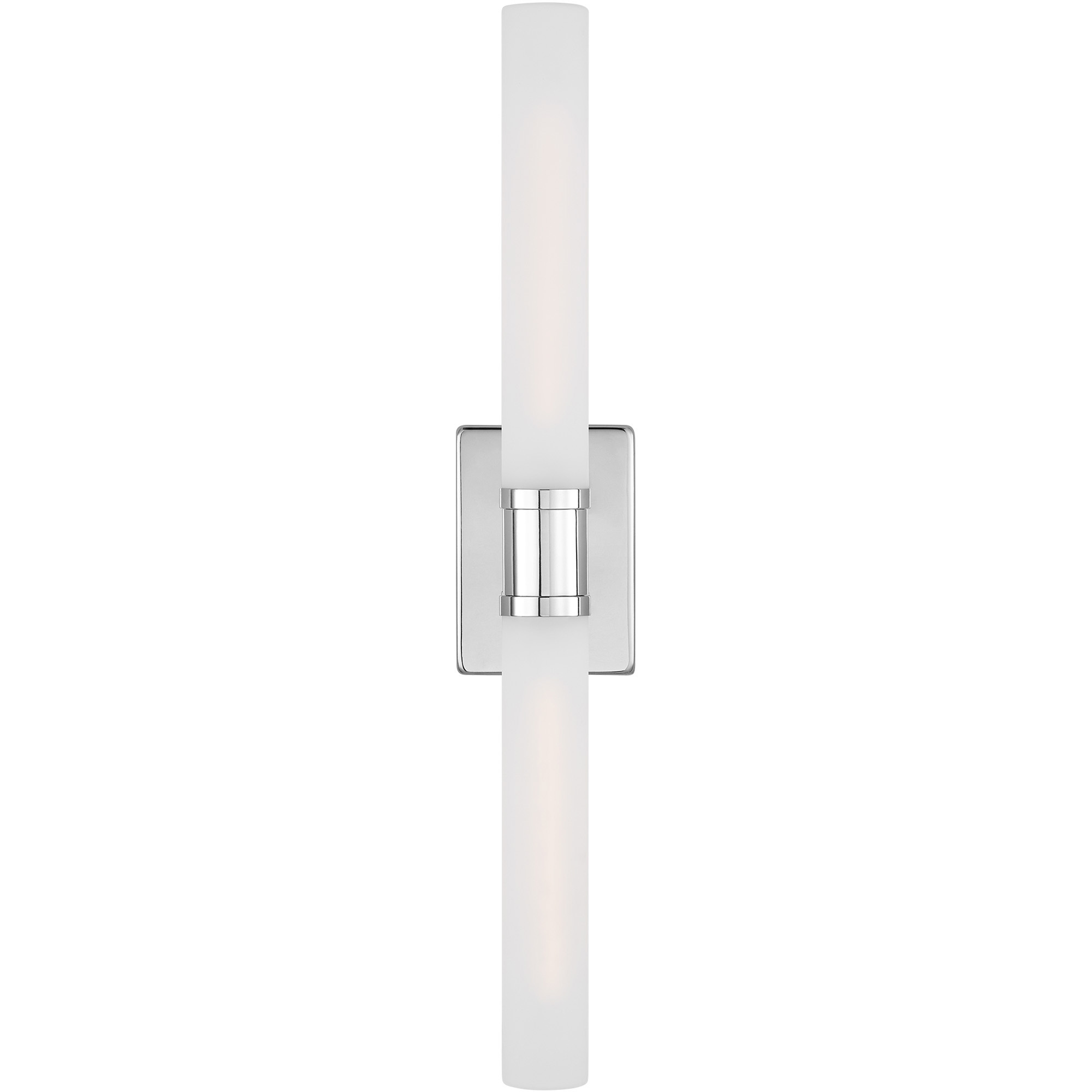 Keaton 2 Light 5 inch Chrome Bath Vanity Wall Light in Satin Etched Glass