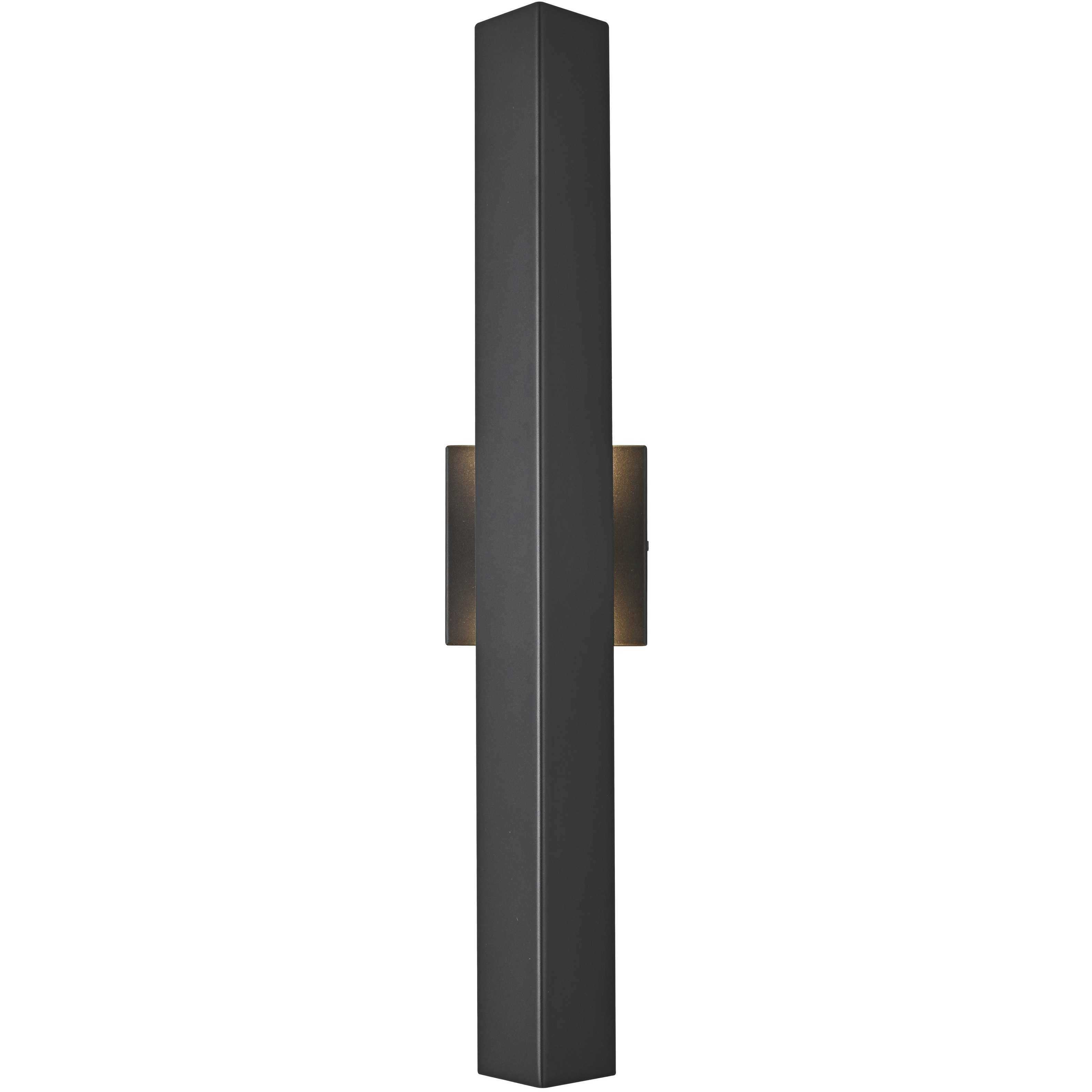 Troy 2 Light 24 inch Black Outdoor Wall Sconce