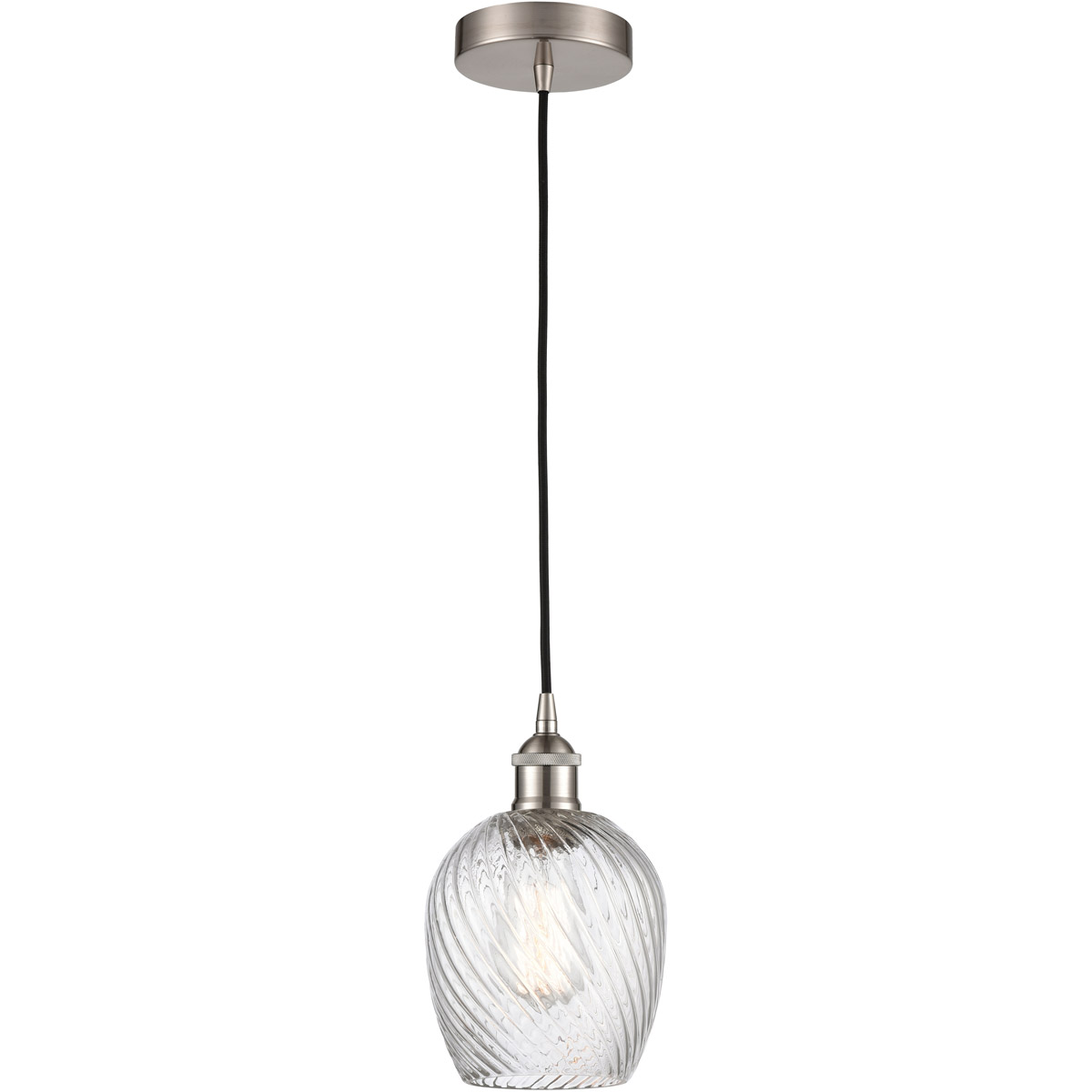Edison Salina LED 5 inch Brushed Satin Nickel Mini Pendant Ceiling Light