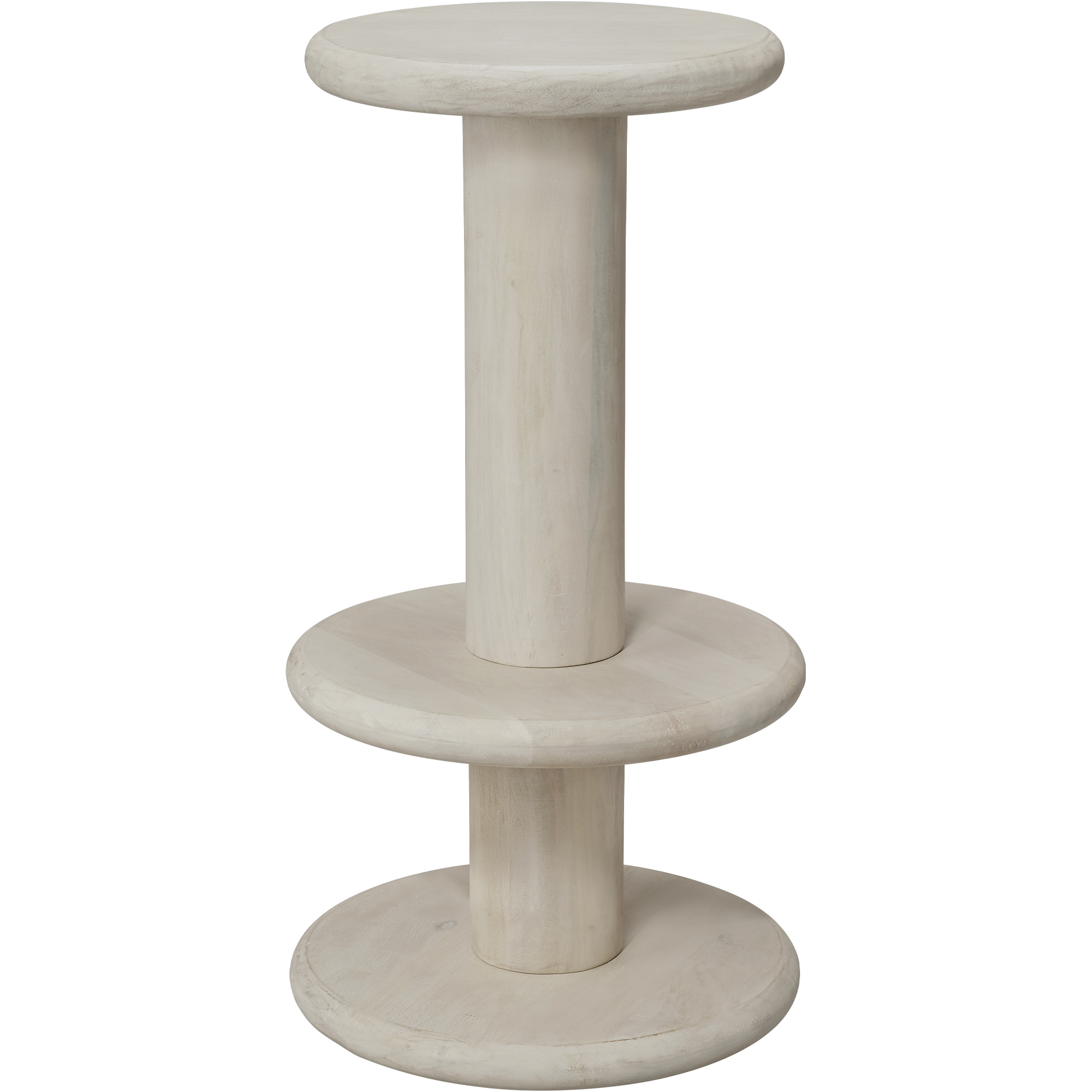 Rye 30.5 inch White Wash Bar Stool, Inline
