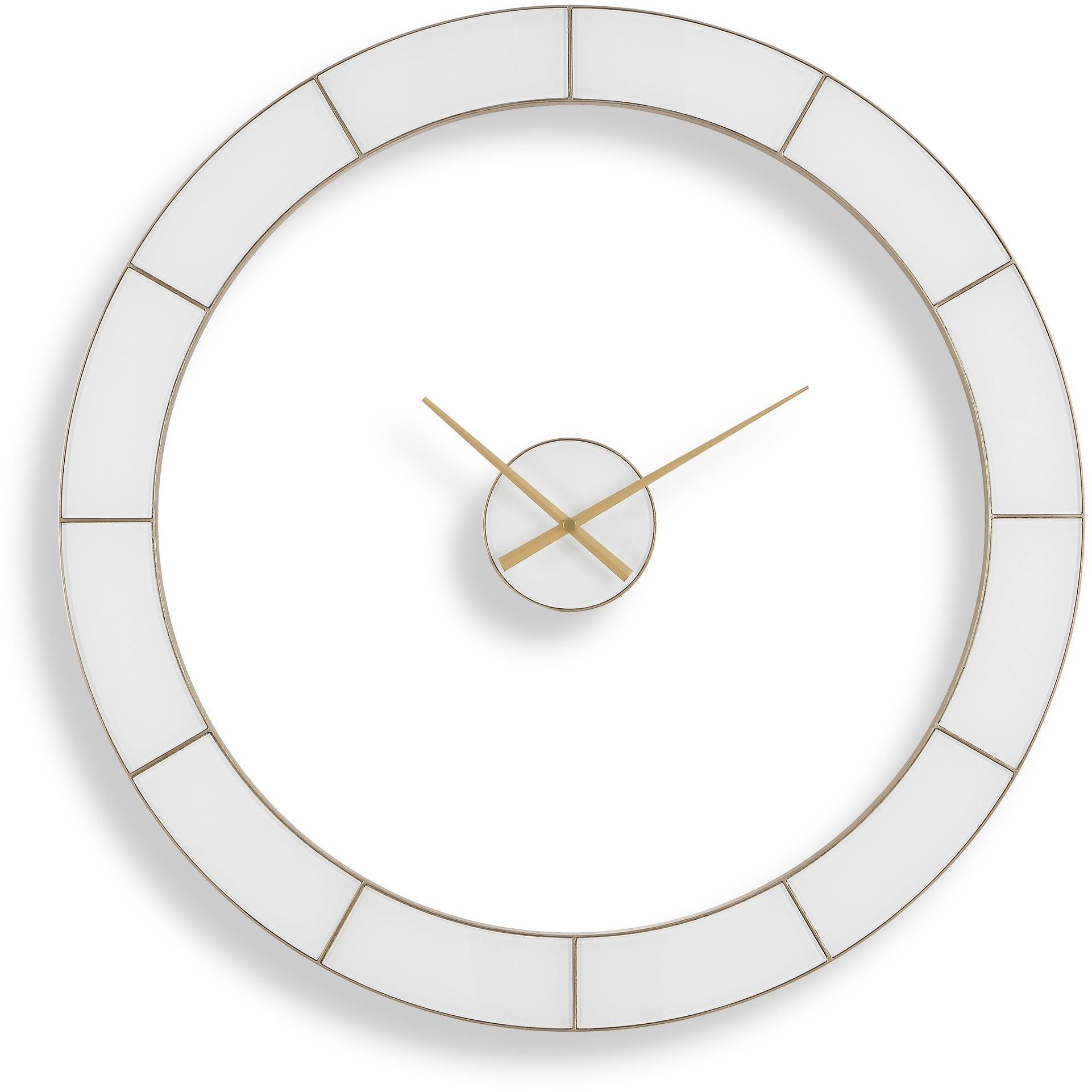 Ivory Halo 35.38 X 35.38 inch Wall Clock