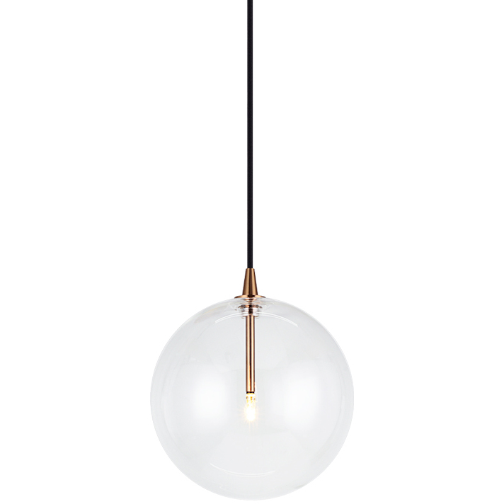 Matteo Lighting Bolha 1 Light 8.63 inch Aged Gold Brass Pendant Ceiling Light in Aged Gold Brass and Clear C81811AGCL - Open Box