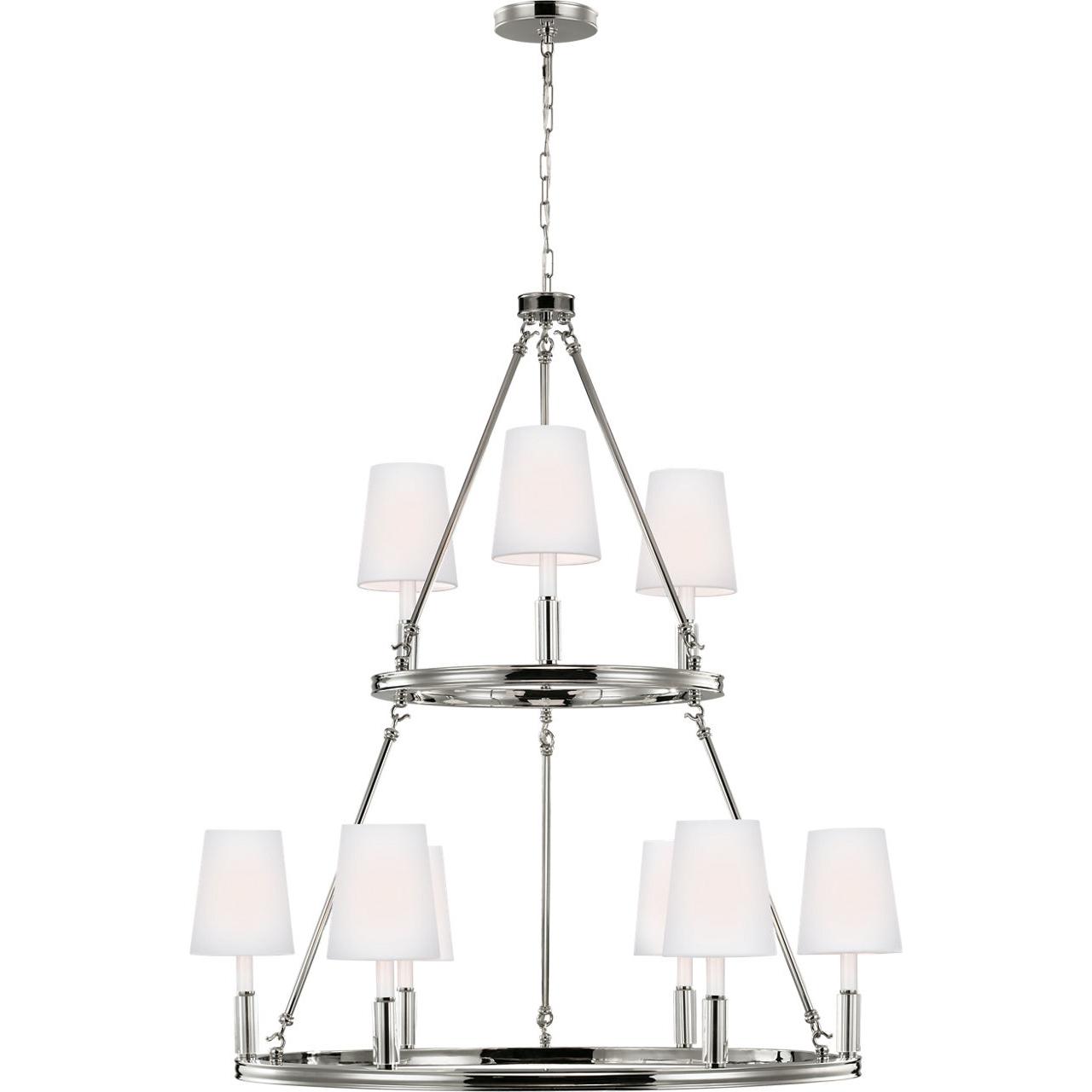 Sean Lavin Lismore 9 Light 37.38 inch Polished Nickel Chandelier Ceiling Light