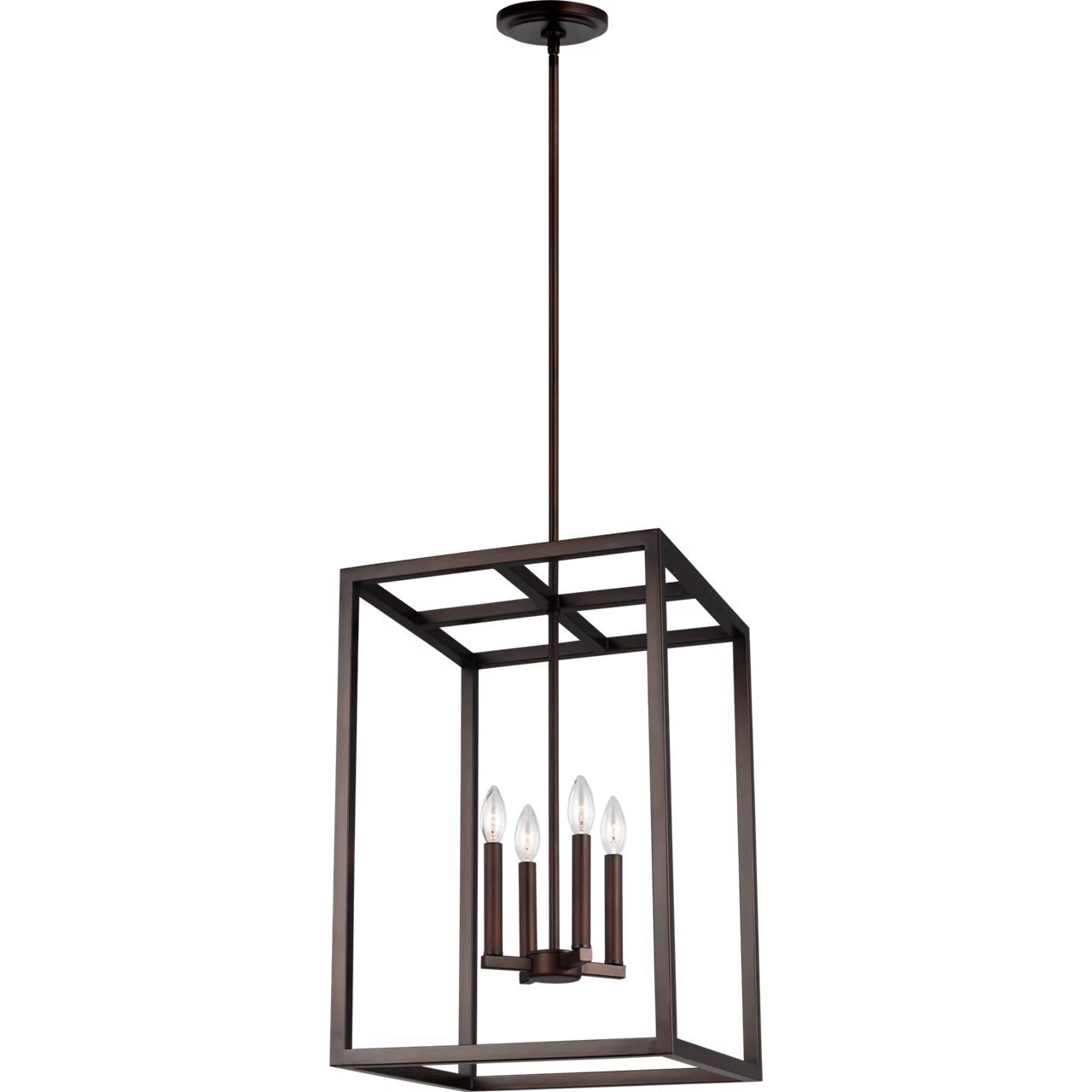 Moffet Street 4 Light 15.5 inch Bronze Foyer Pendant Ceiling Light, Medium